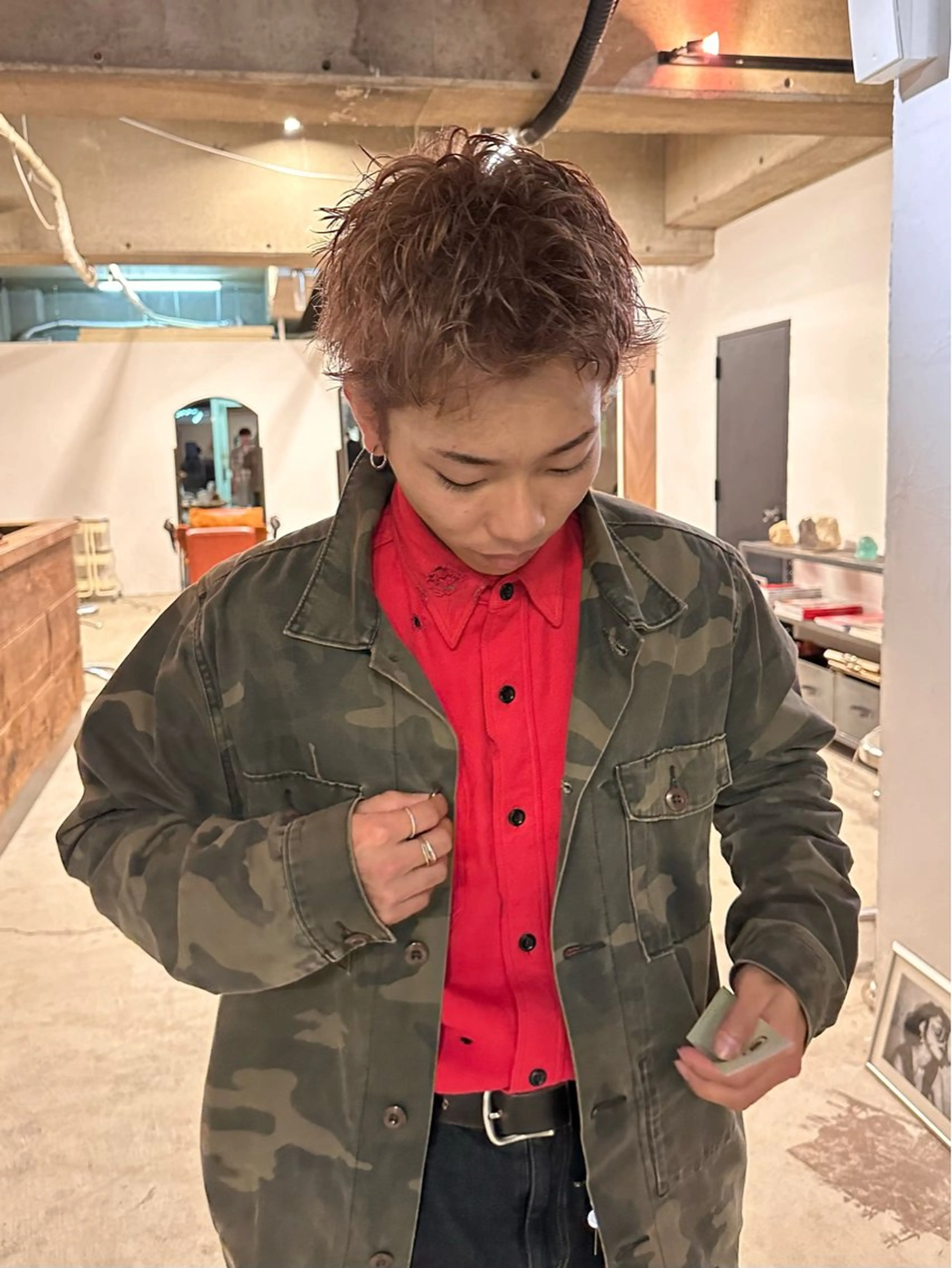 カラー メンズ amy.所属・メンズカットパーマ/ ブリーチ高柳将太のヘアスタイル