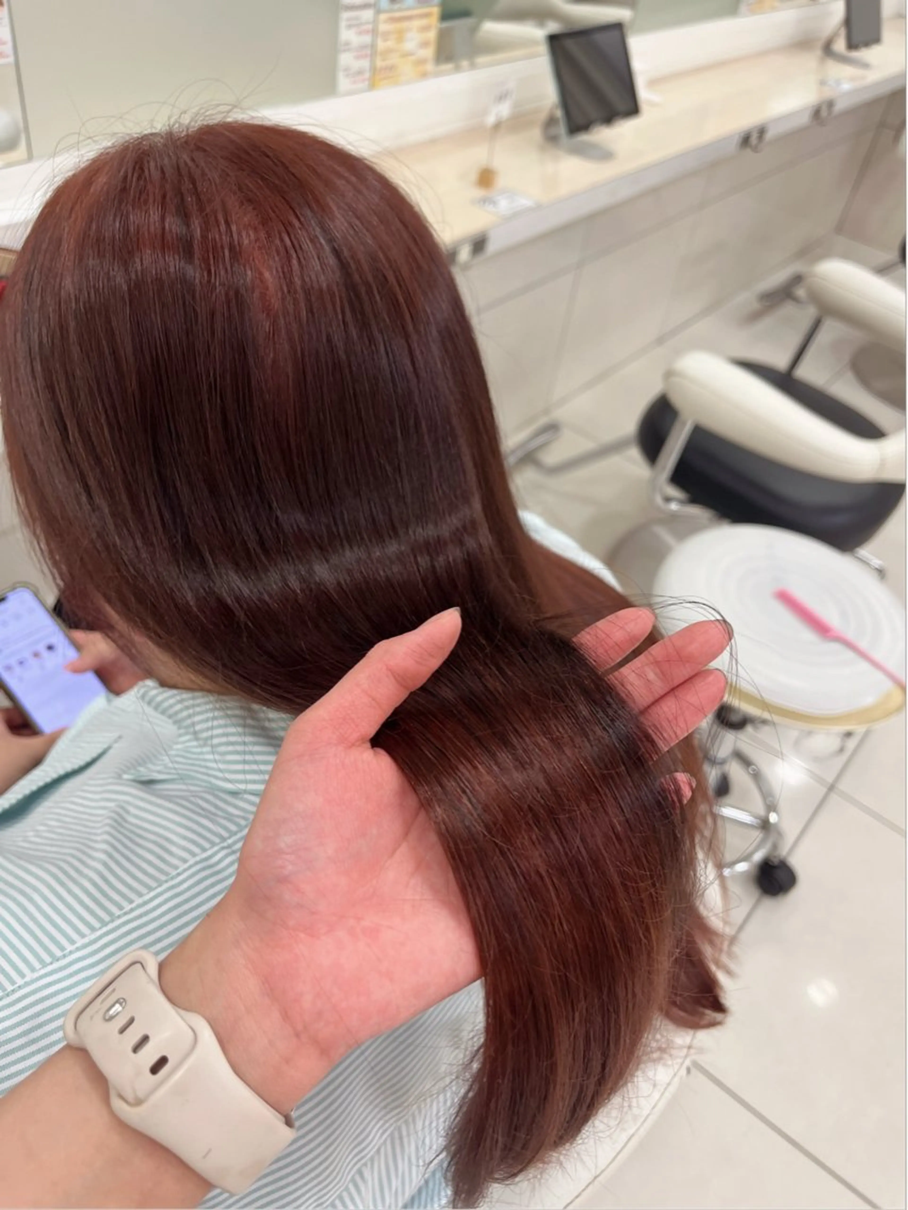 カラー 中溝有紗🐰透明感 カラー・メンズパーマのヘアスタイル
