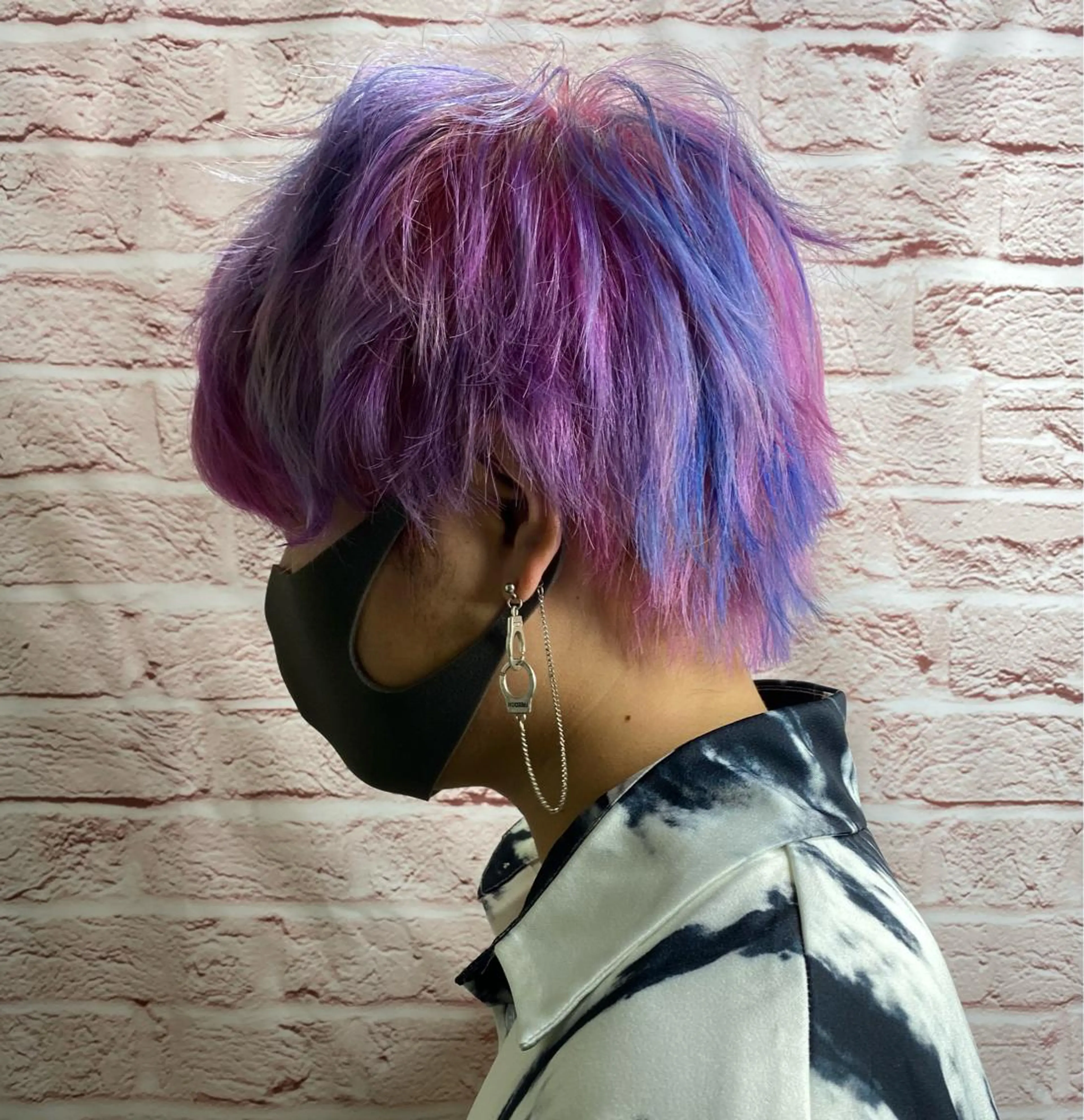 ショート カラー メンズ メンズブリーチ ブリーチ シムラ カイゲンのヘアスタイル
