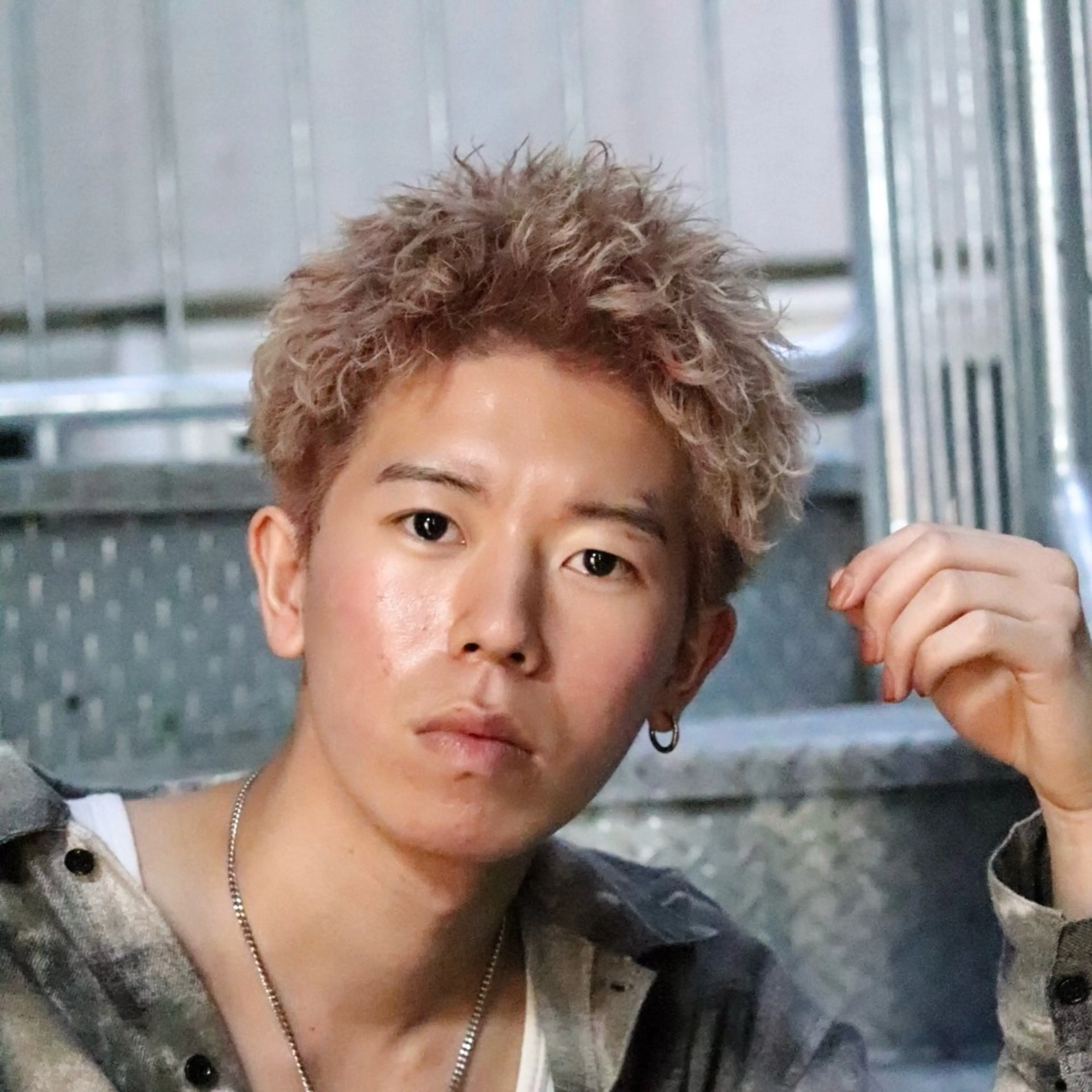 ショート カラー パーマ メンズ カット ヘアカラー トリートメント シースルーマッシュ/ メンズ/KYOHEIのヘアスタイル