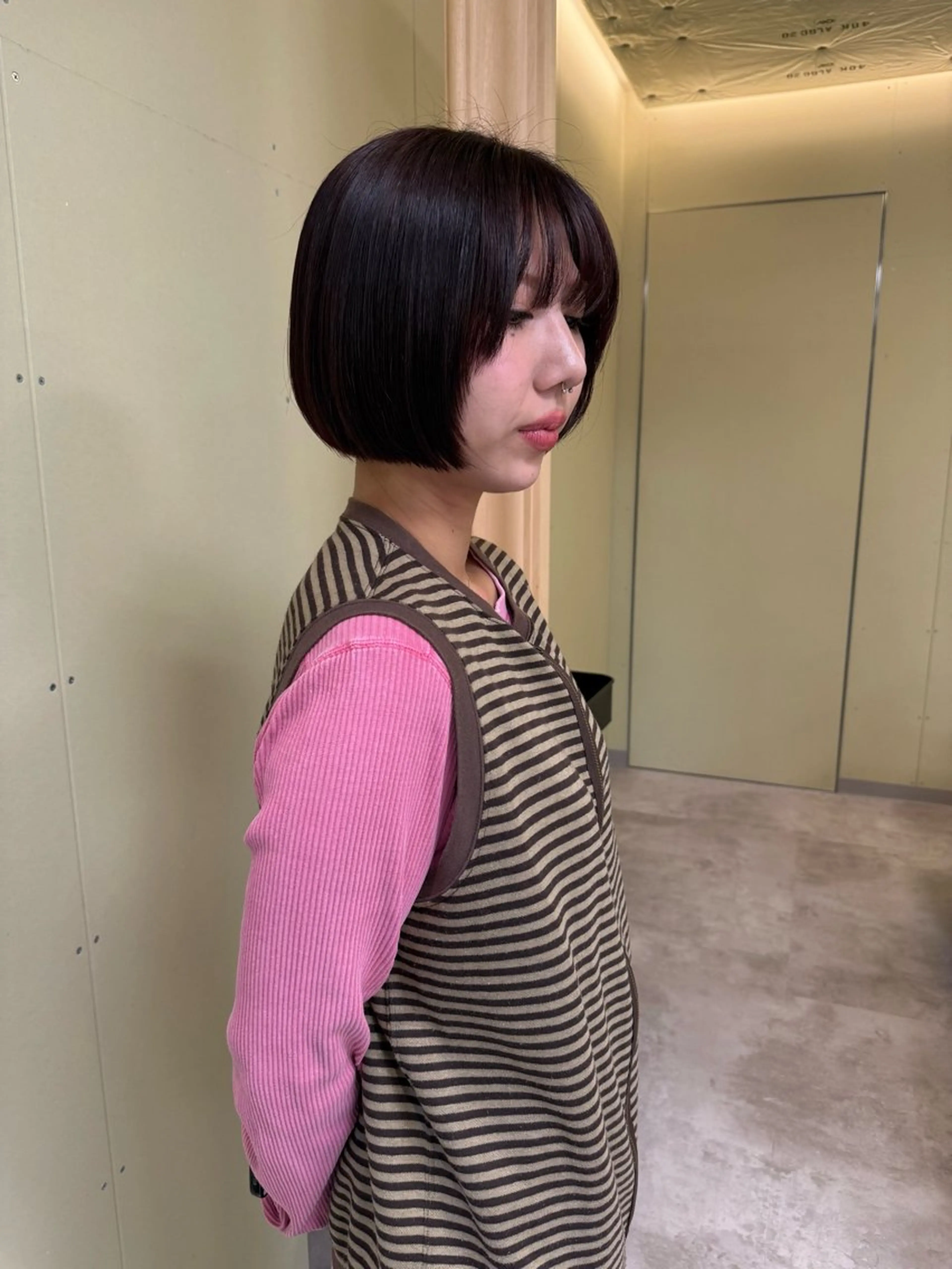 ショート カラー カット ヘアカラー トリートメント 伶風/レイヤー /ボブ/透明感カラーのヘアスタイル