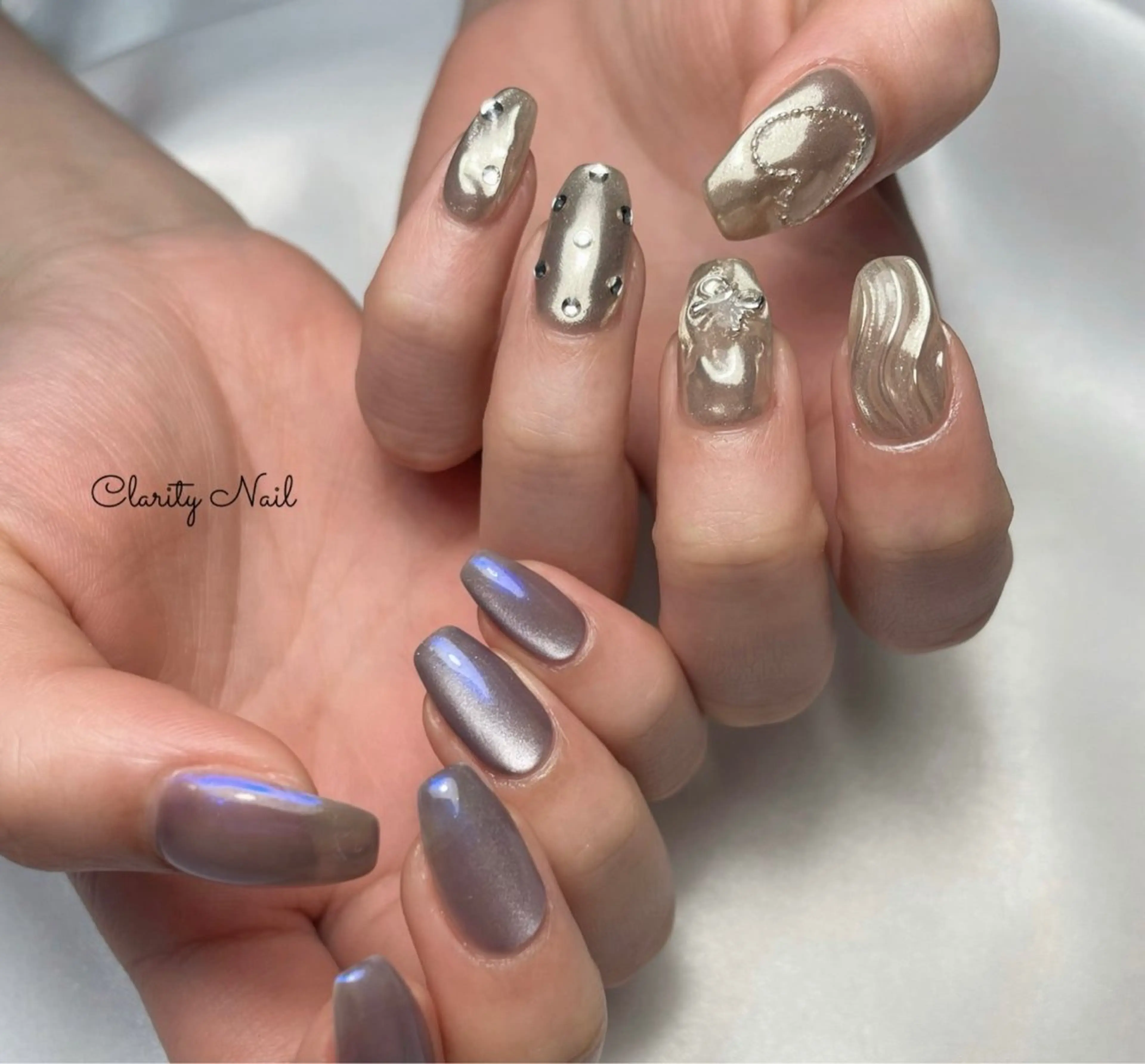 ネイル アートネイル 持ち込み ハンドネイル Clarity Nailのネイルデザイン