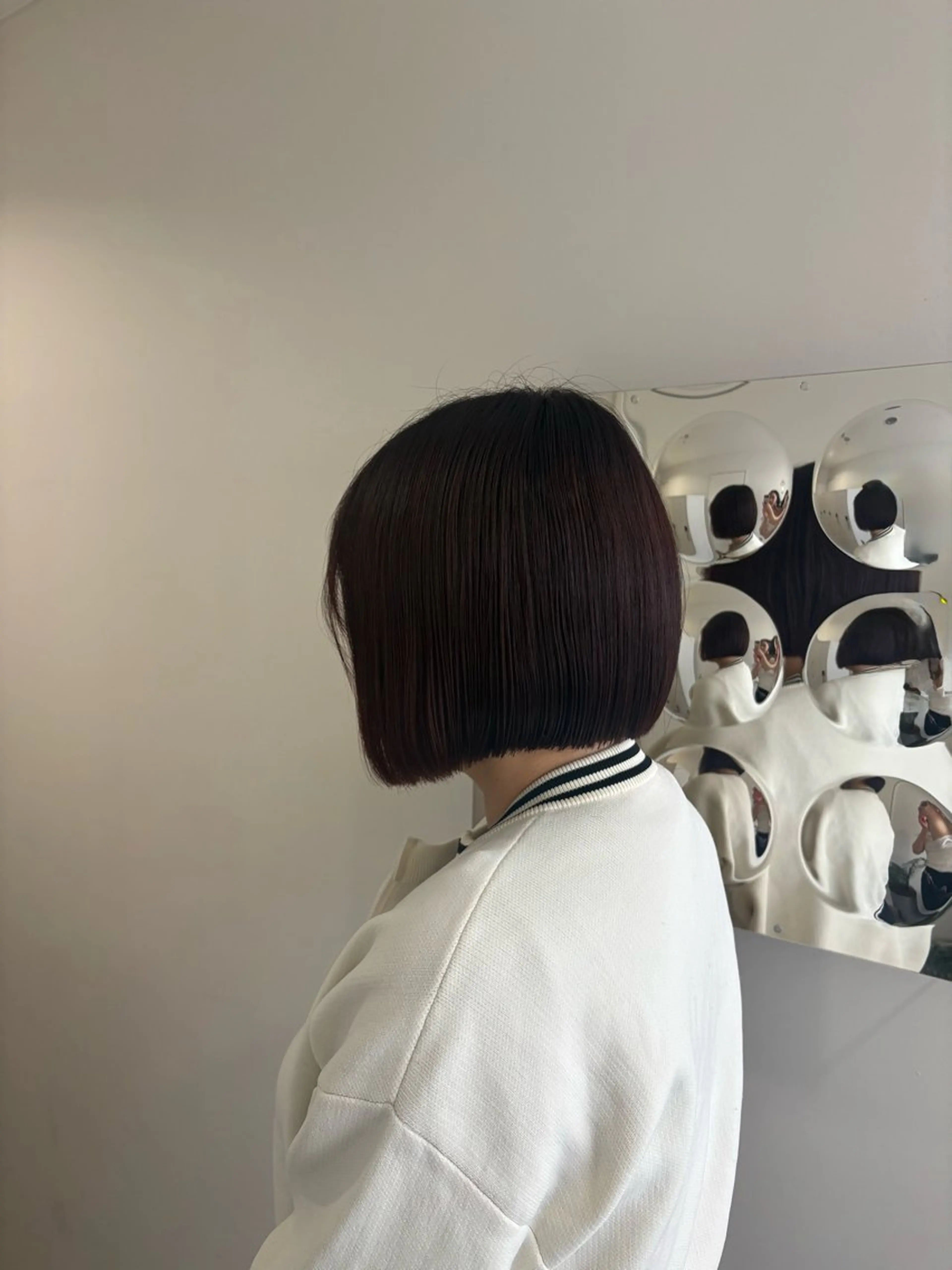 カラー ブラウンカラー ボブ カット ヘアカラー ヨシノ　ヒメカ /大阪美容室のヘアスタイル