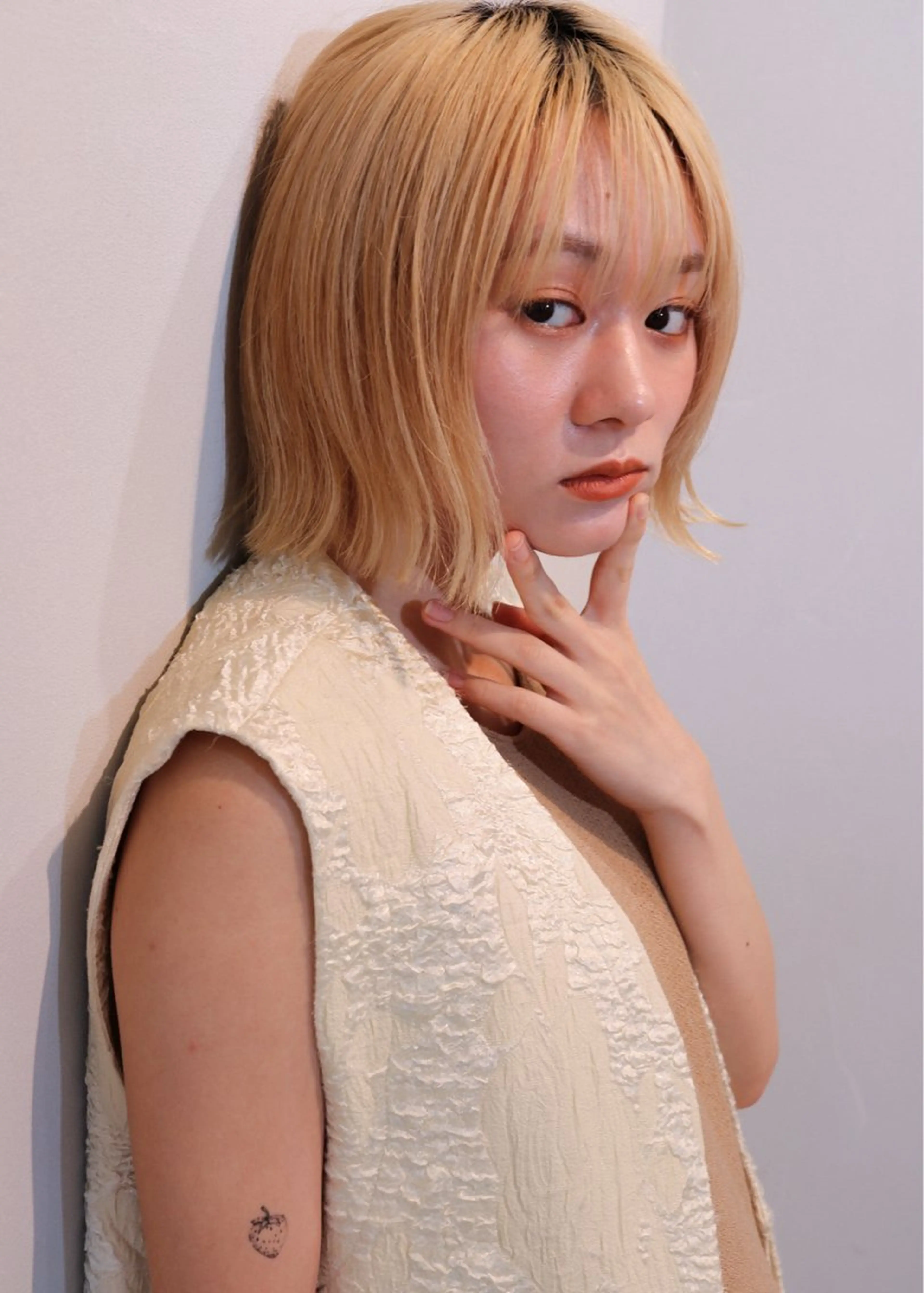 ミディアム ヘアカラー 村瀬 浩司のヘアスタイル