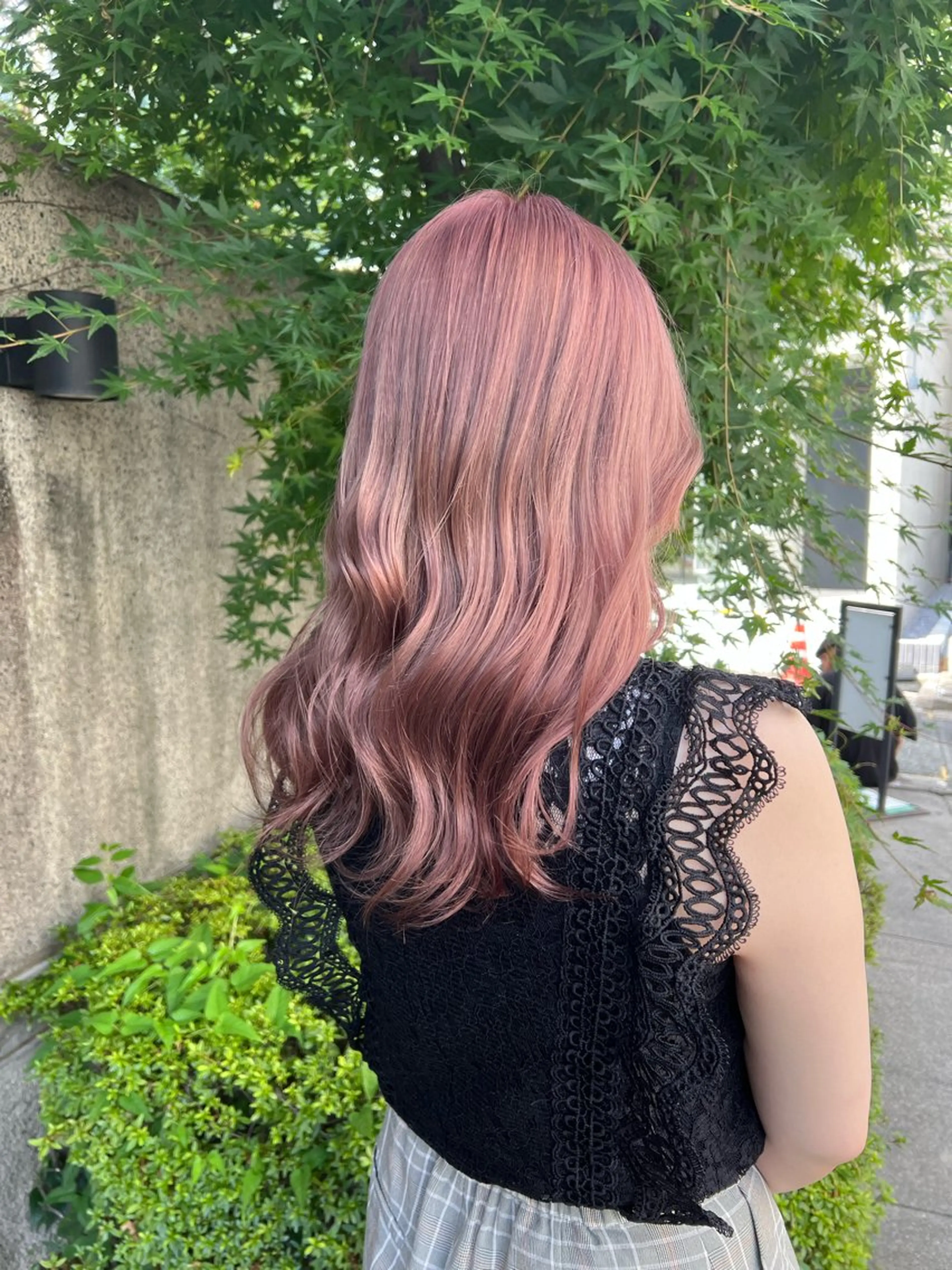 ロング カラー ピンクカラー ヘアカラー トリートメント 艶髪カラー✨似合わせ No.1🥇渡辺康貴のヘアスタイル