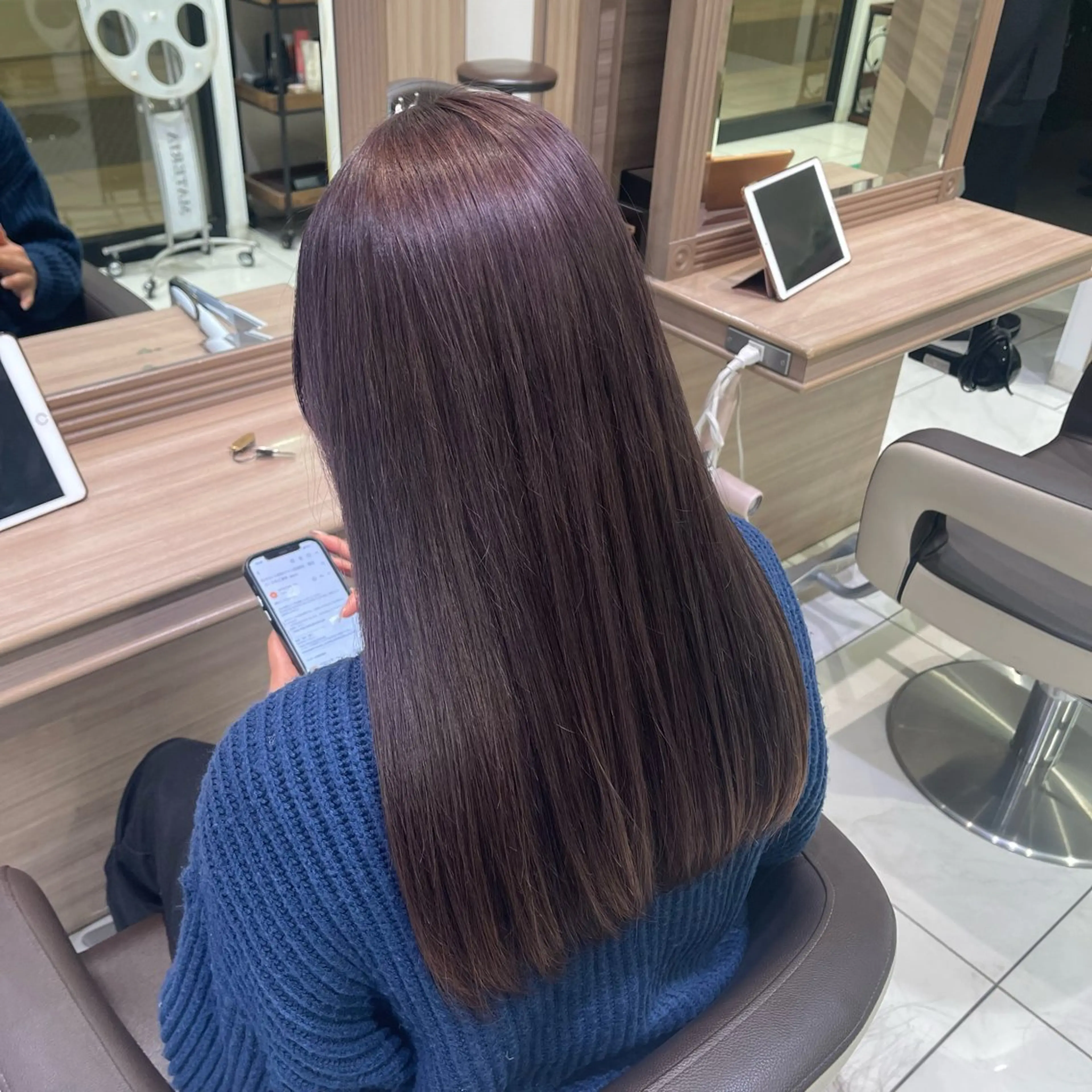 ロング カラー ヘアカラー トリートメント Color🩵 みゆう/インナーのヘアスタイル