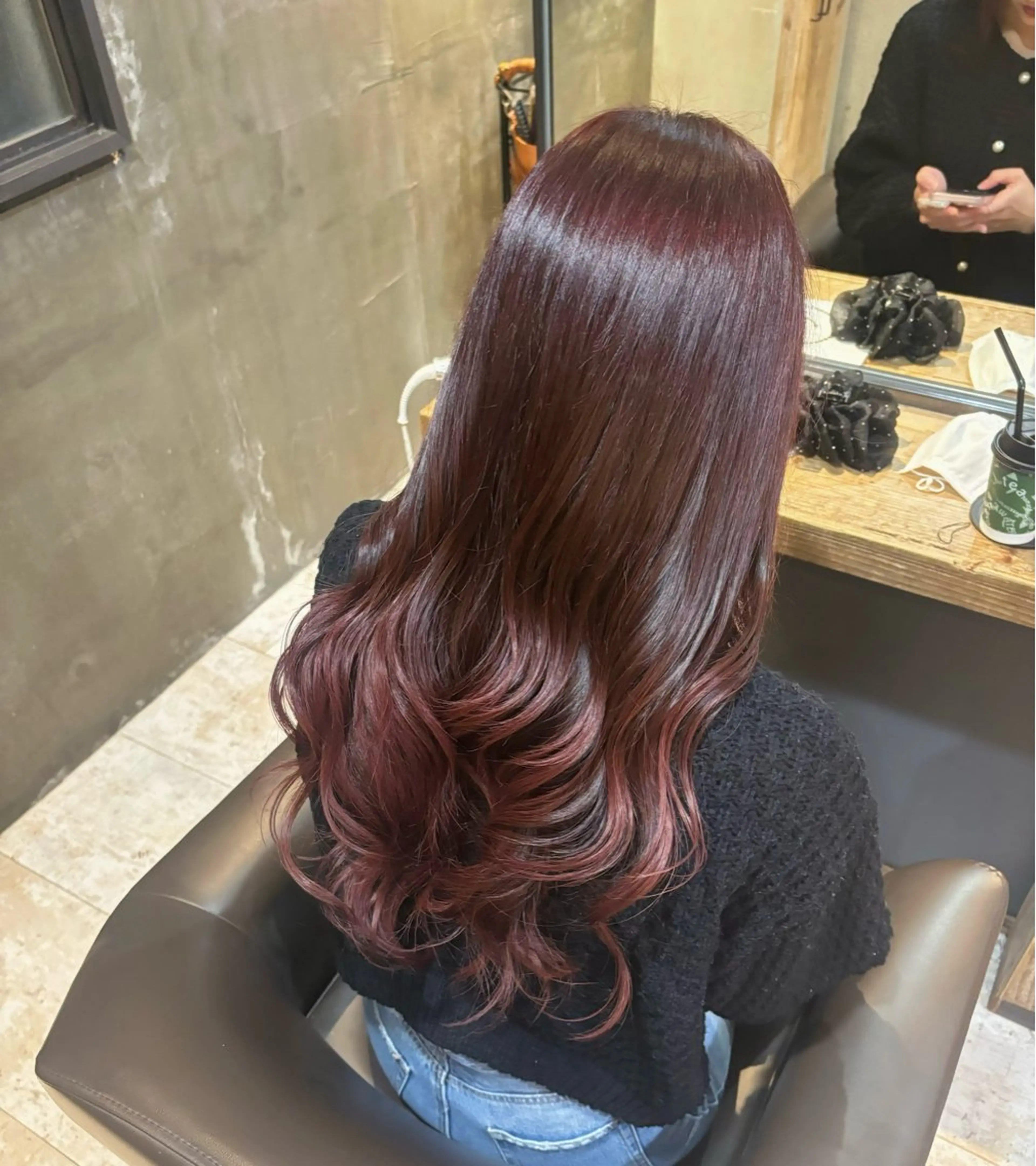 ロング カラー ピンクカラー ヘアカラー 透明感カラー /Kanon️🫧のヘアスタイル