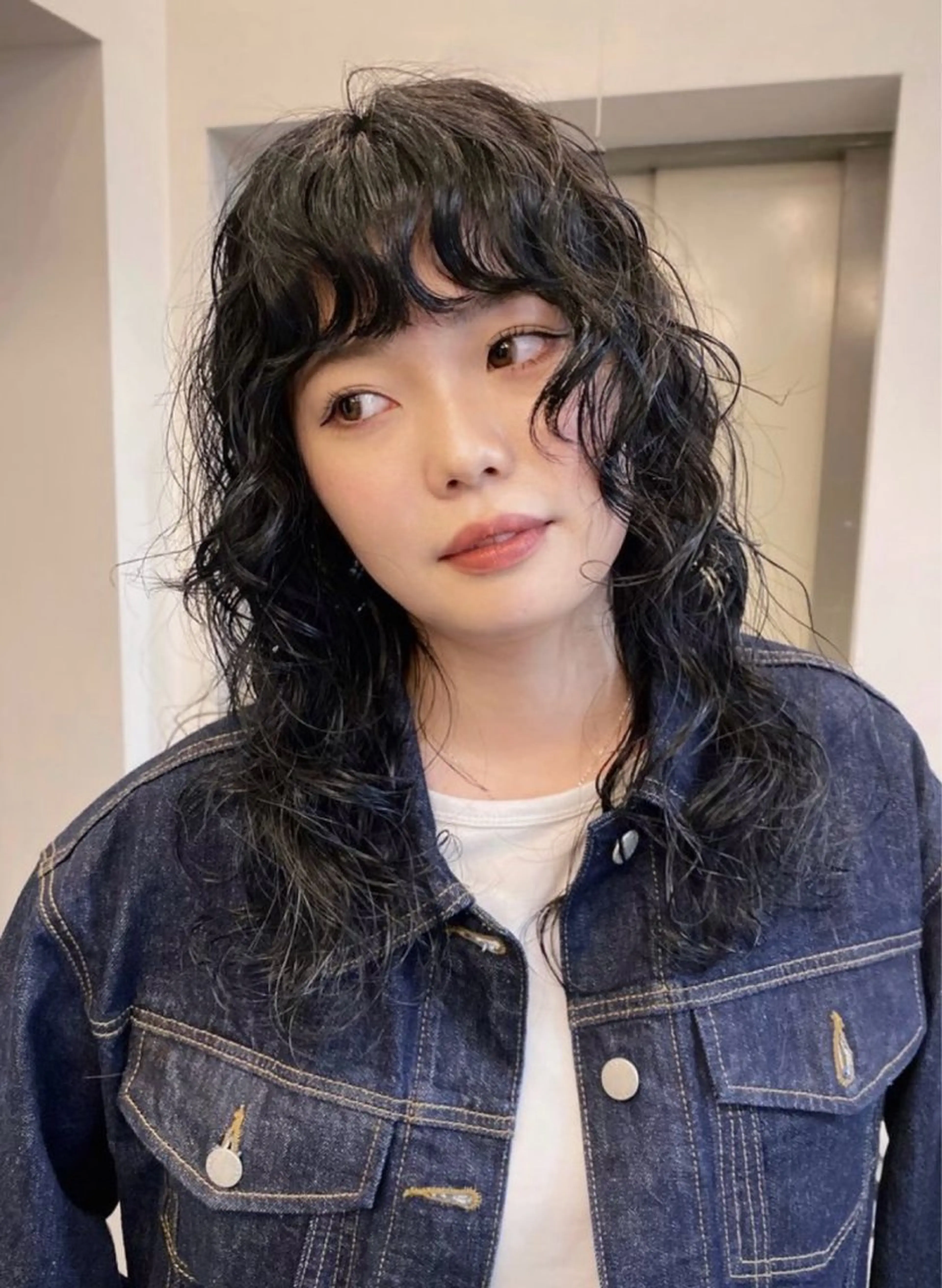 セミロング セミロングパーマ ⭐️カラー特化⭐️ 安達佑紀のヘアスタイル