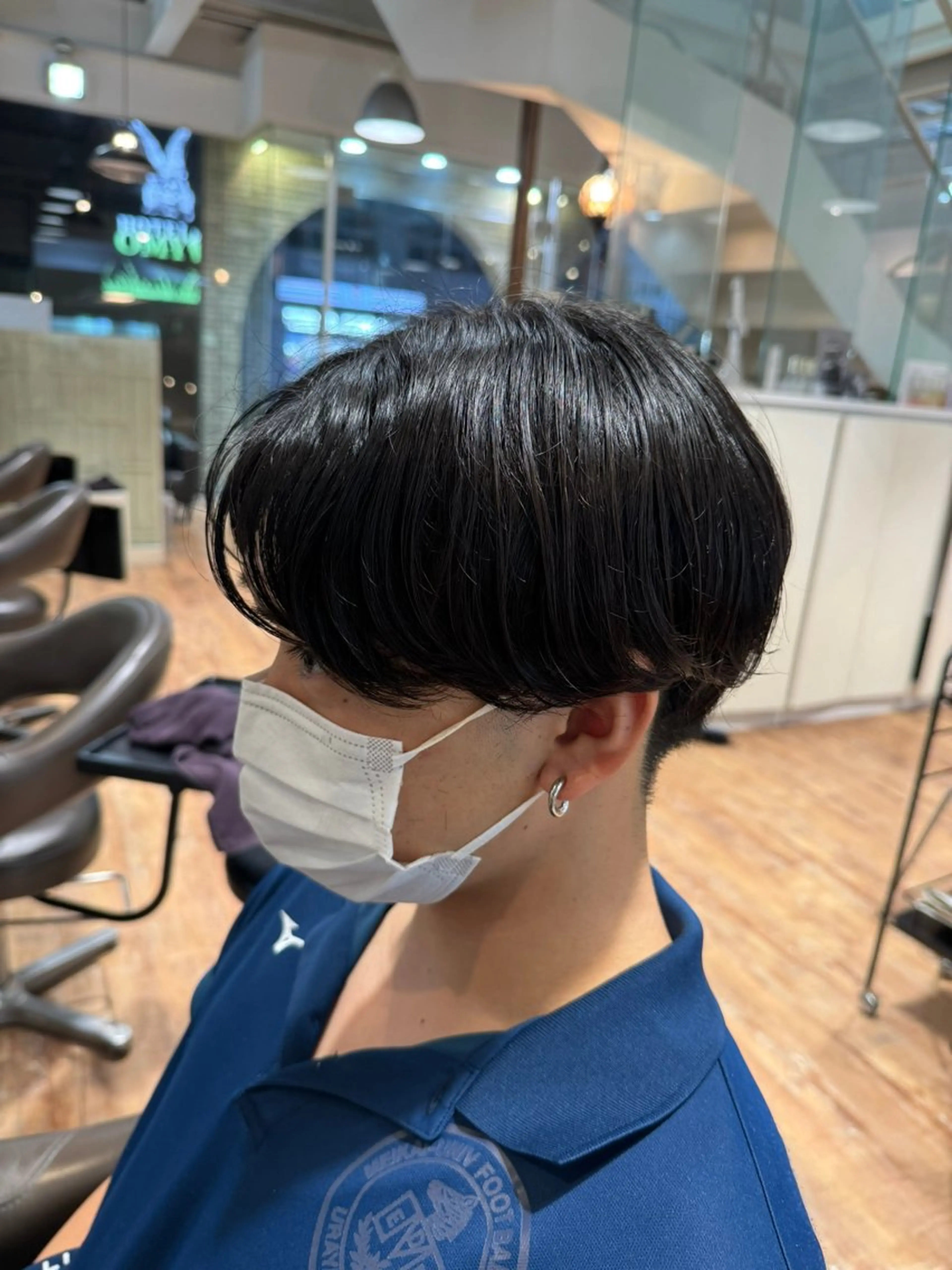 ショート パーマ メンズ メンズパーマ ニュアンスパーマ カット hip's eyes 渡辺舜のヘアスタイル