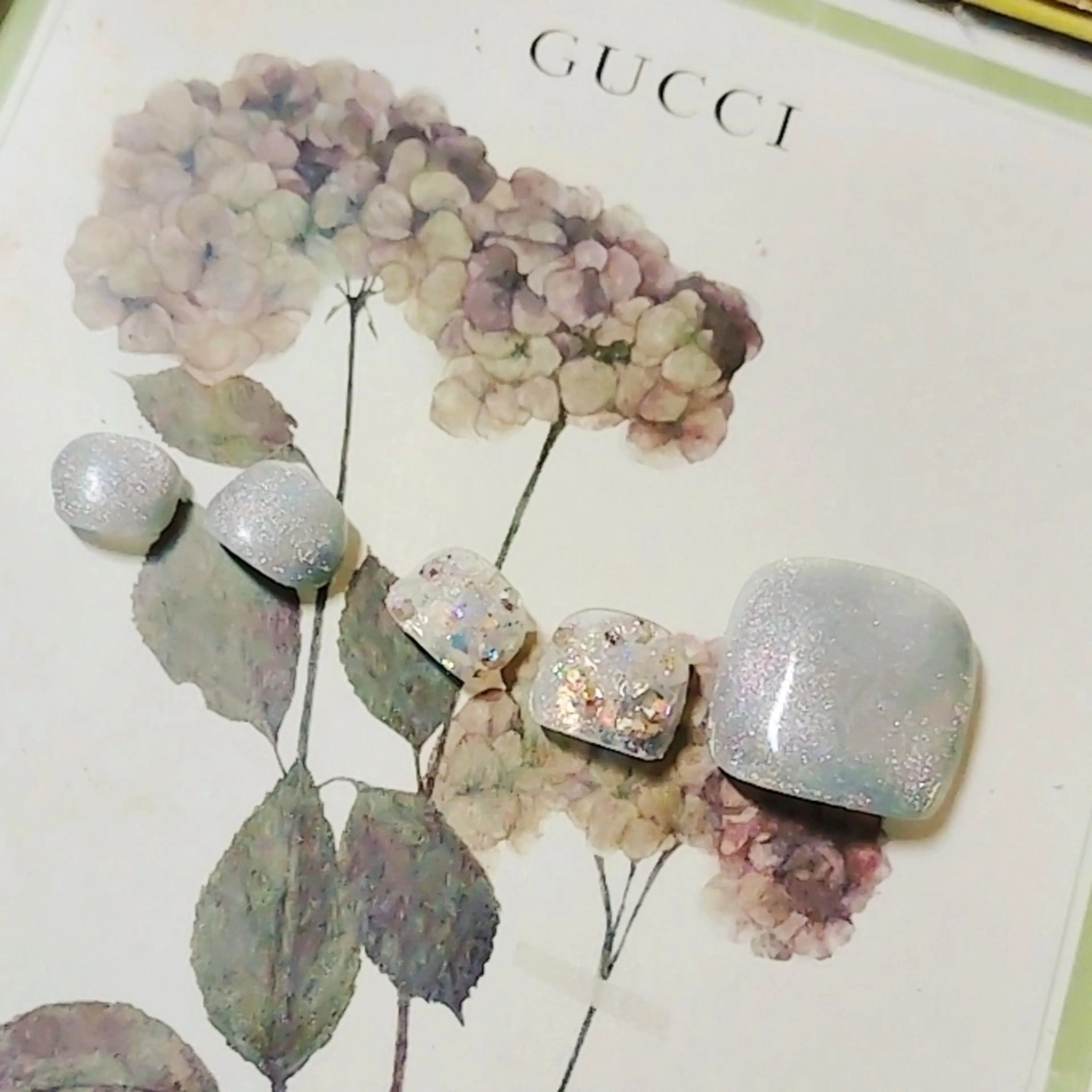 ネイル マグネットネイル フットネイル Jewel SecretBaseのネイルデザイン