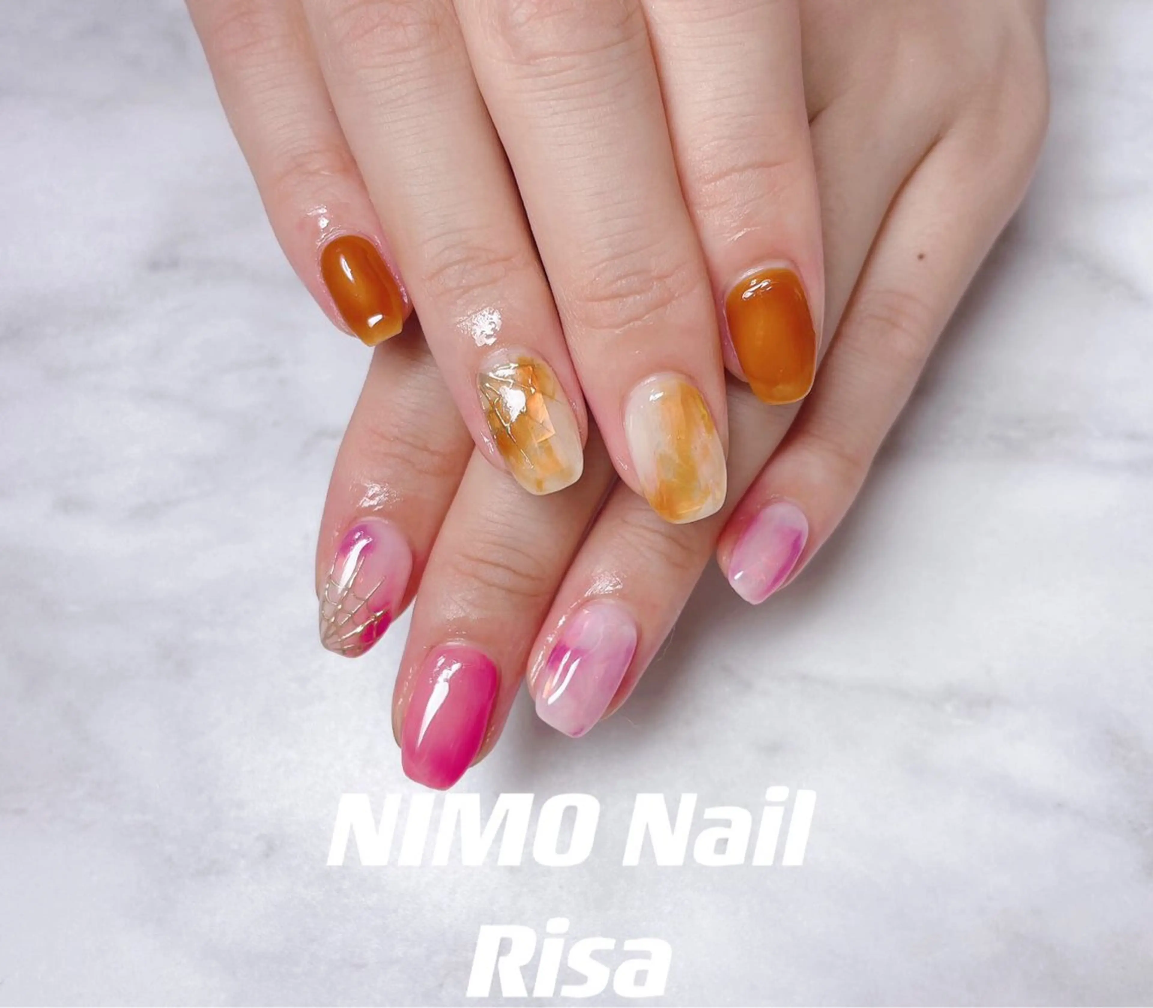 ネイル ハロウィン ハンドネイル RI SA☀️ リサのネイルデザイン