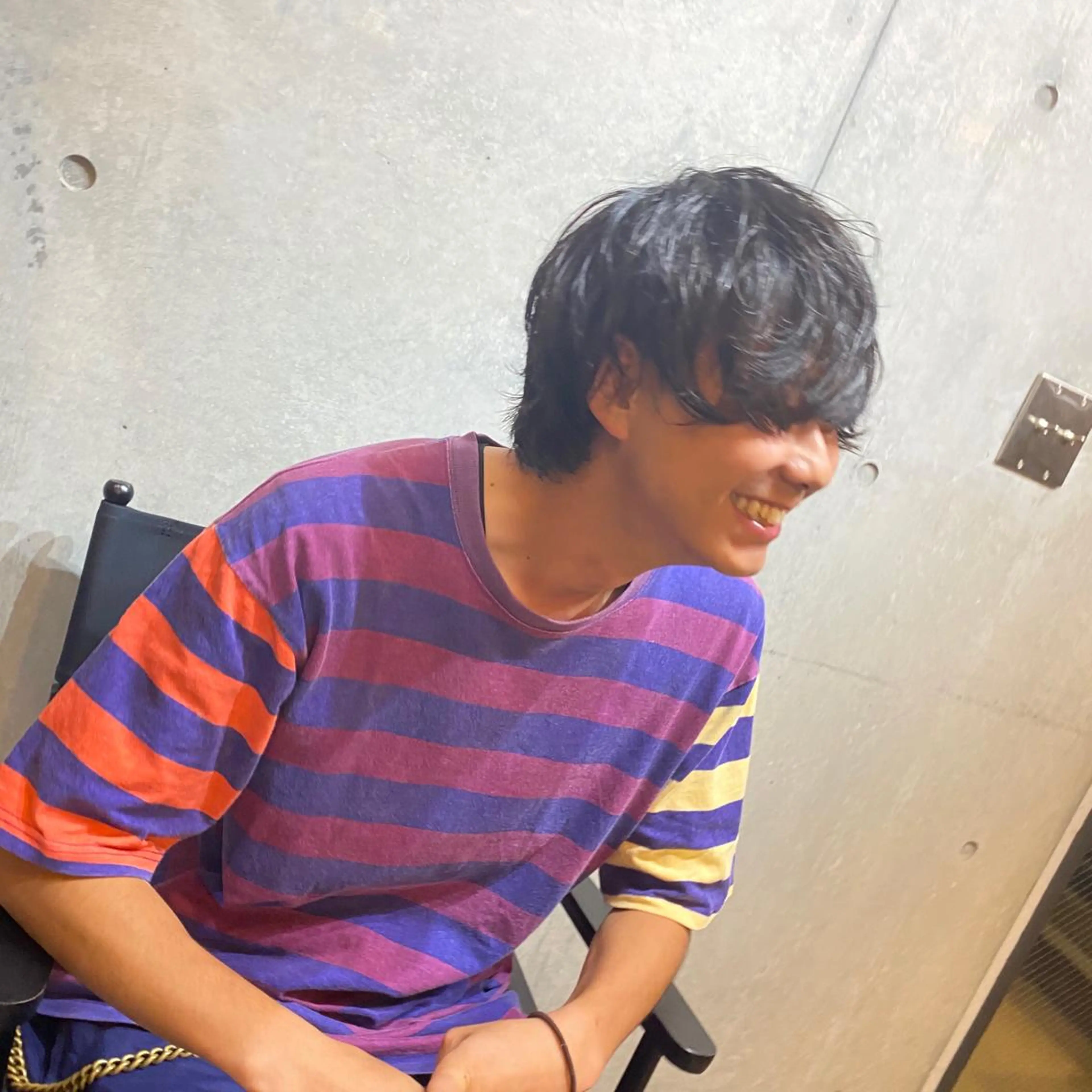 ショート パーマ メンズ 艶髪ブリーチ 永井竜也のヘアスタイル