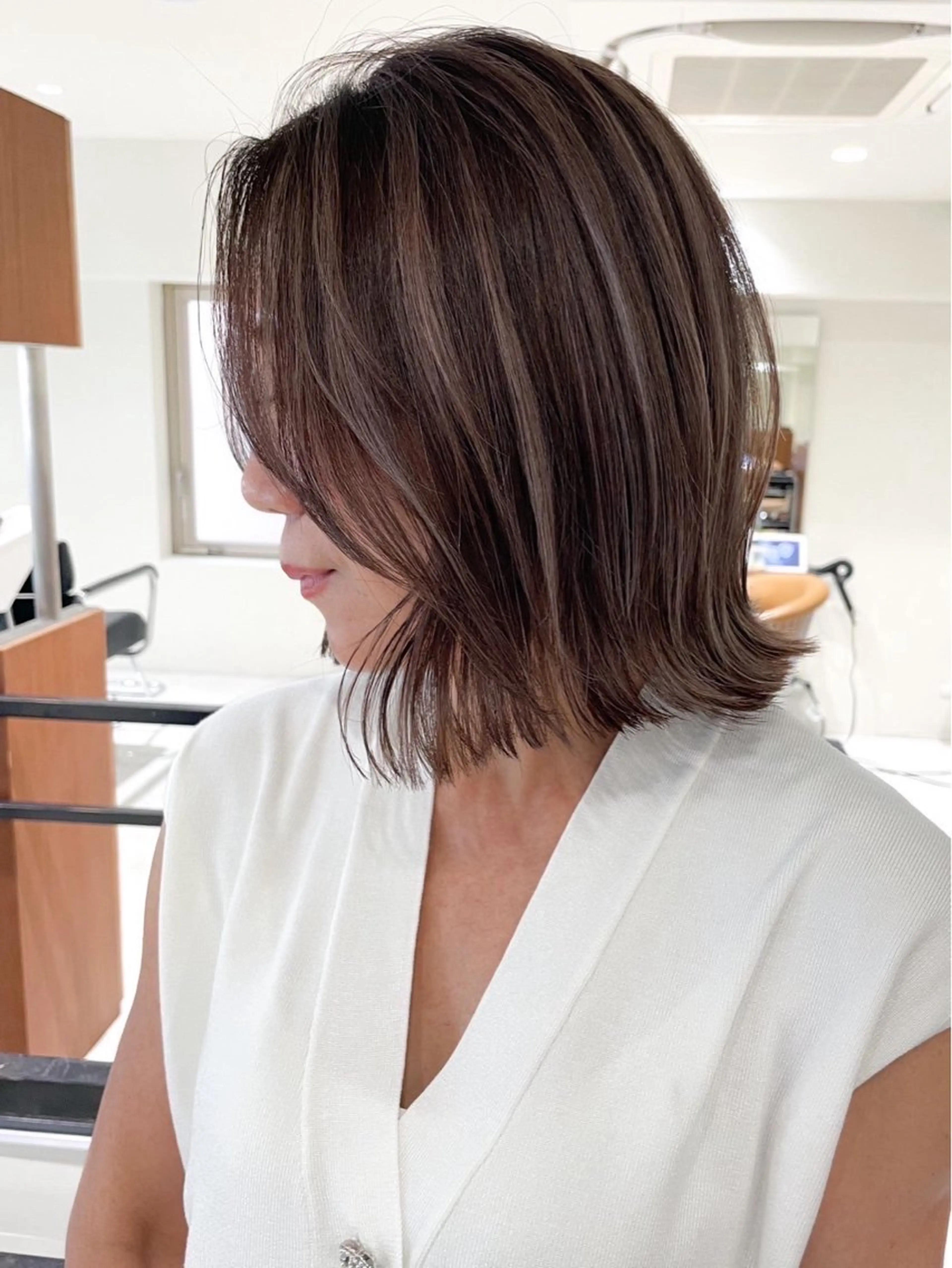 ミディアム カラー ハイライトカラー ハイライト ヘアカラー 🌈透明感カラー🌈 🌟吉田祐介🌟のヘアスタイル
