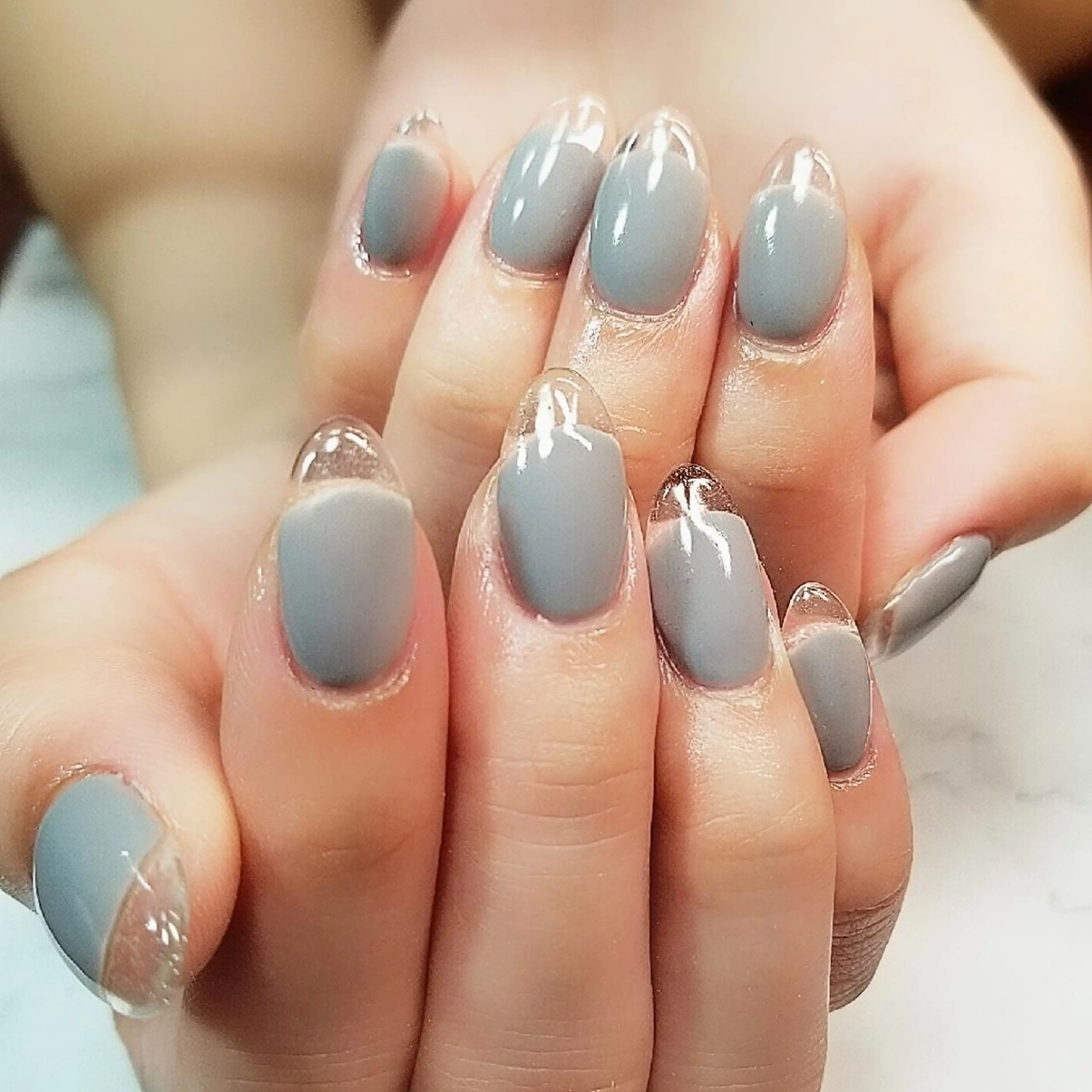 ネイル クリアネイル フレンチネイル 博多ネイル ｍｉｍｉのネイルデザイン