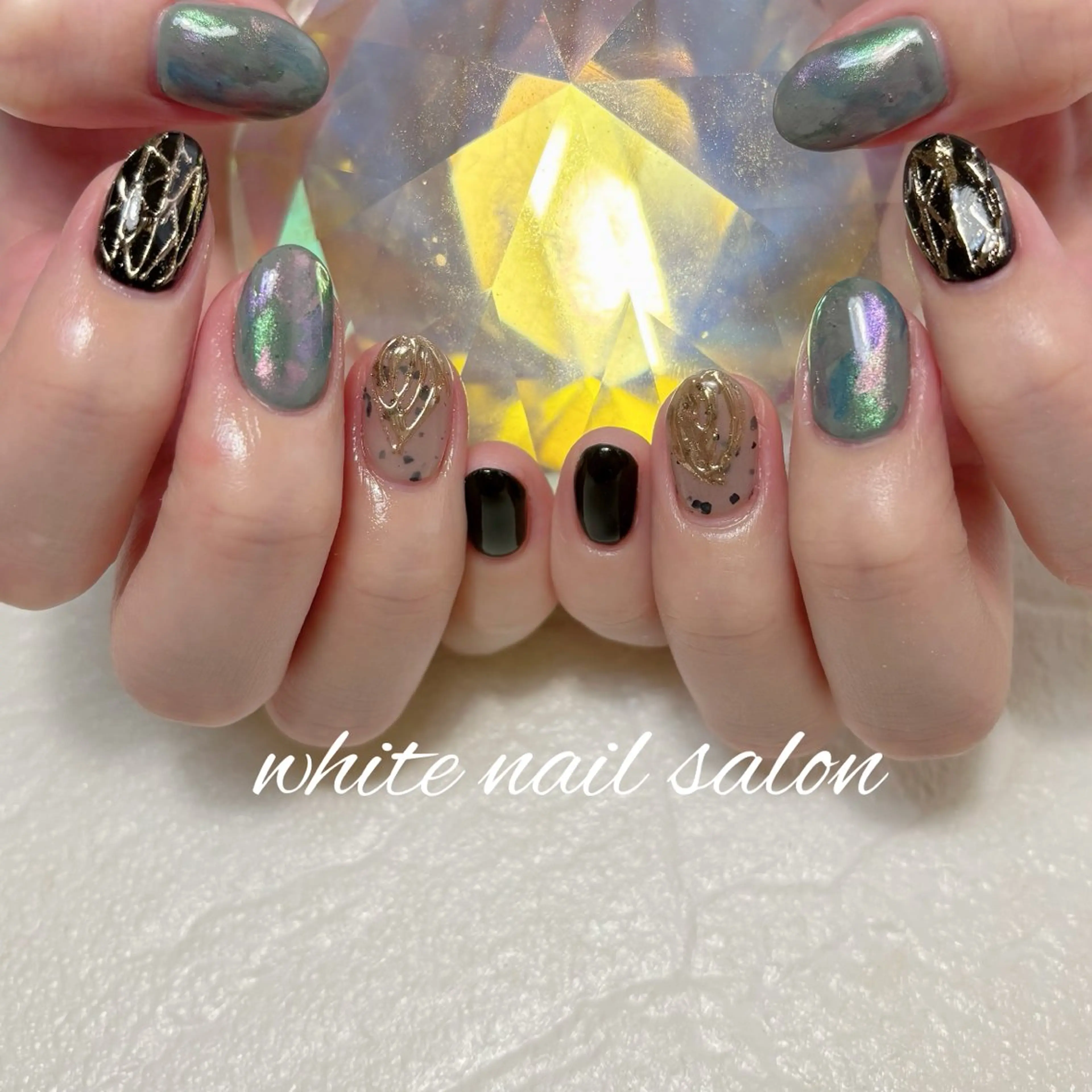 ネイル フットネイル ハンドネイル white nail salonのネイルデザイン