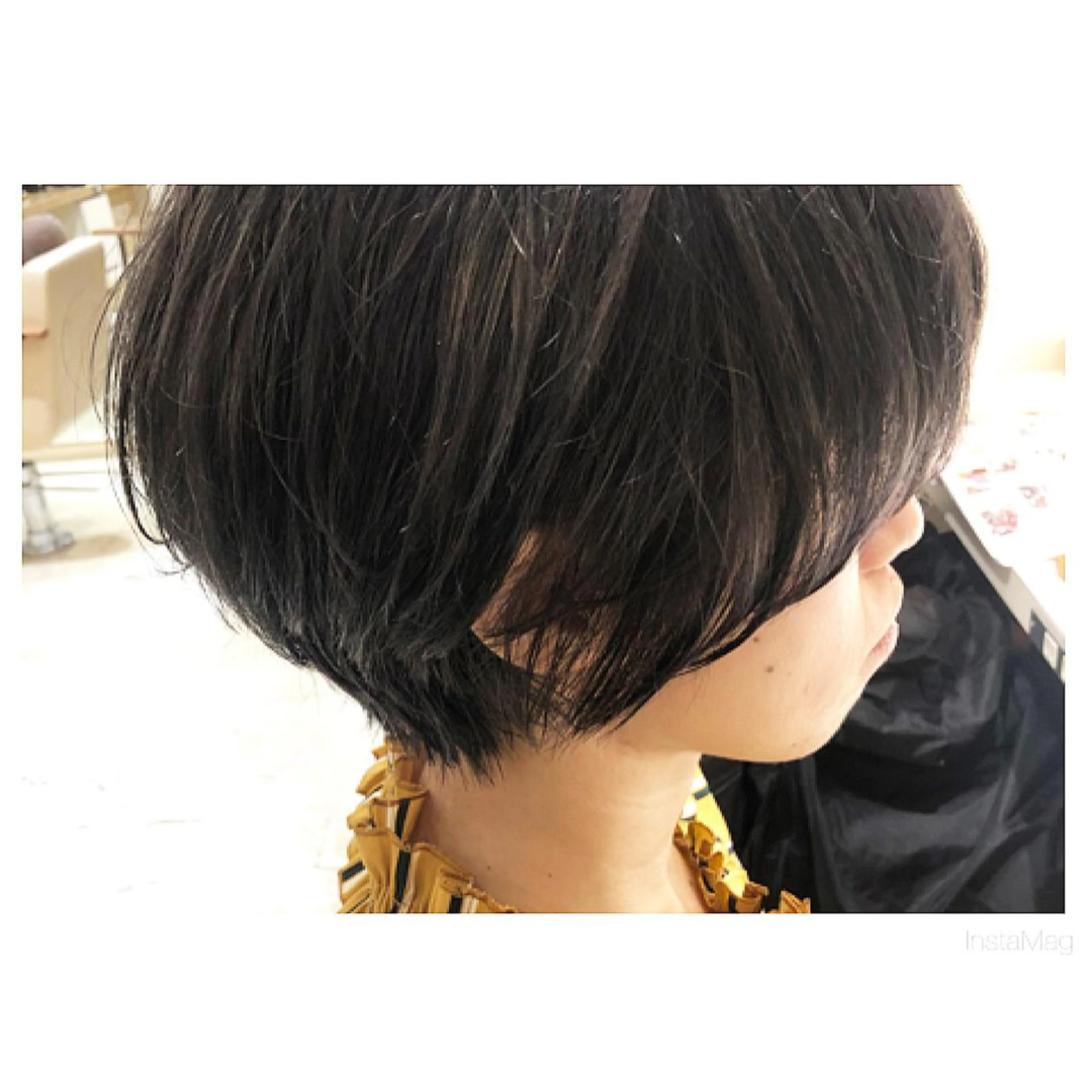 ショート カラー ショートヘア カット ヘアカラー 岩間 香純のヘアスタイル