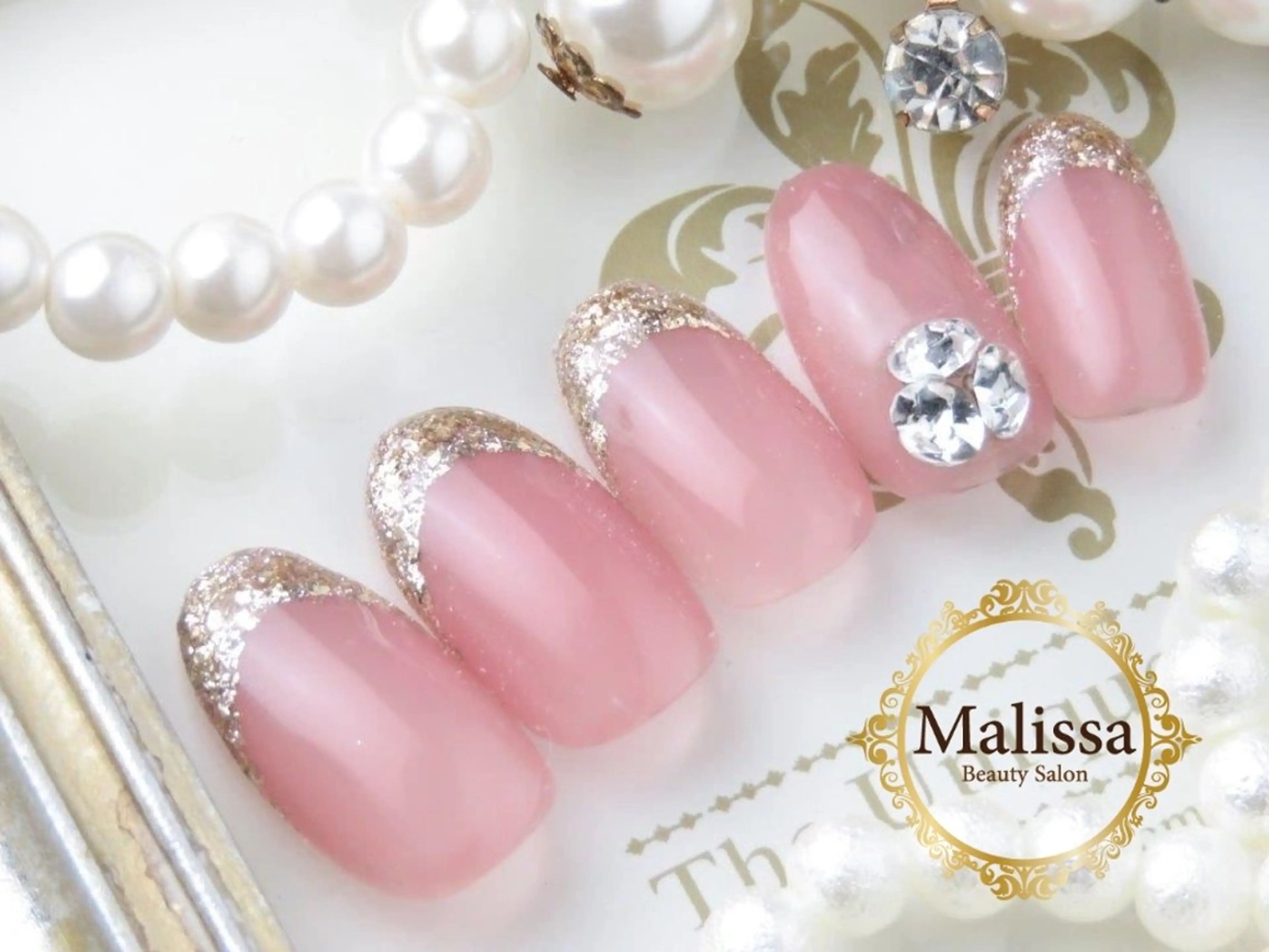 ネイル フレンチネイル ガラスフレンチ Beauty Salon Malissa所属・Malissa　 スカルプ&深爪歓迎◎のネイルデザイン