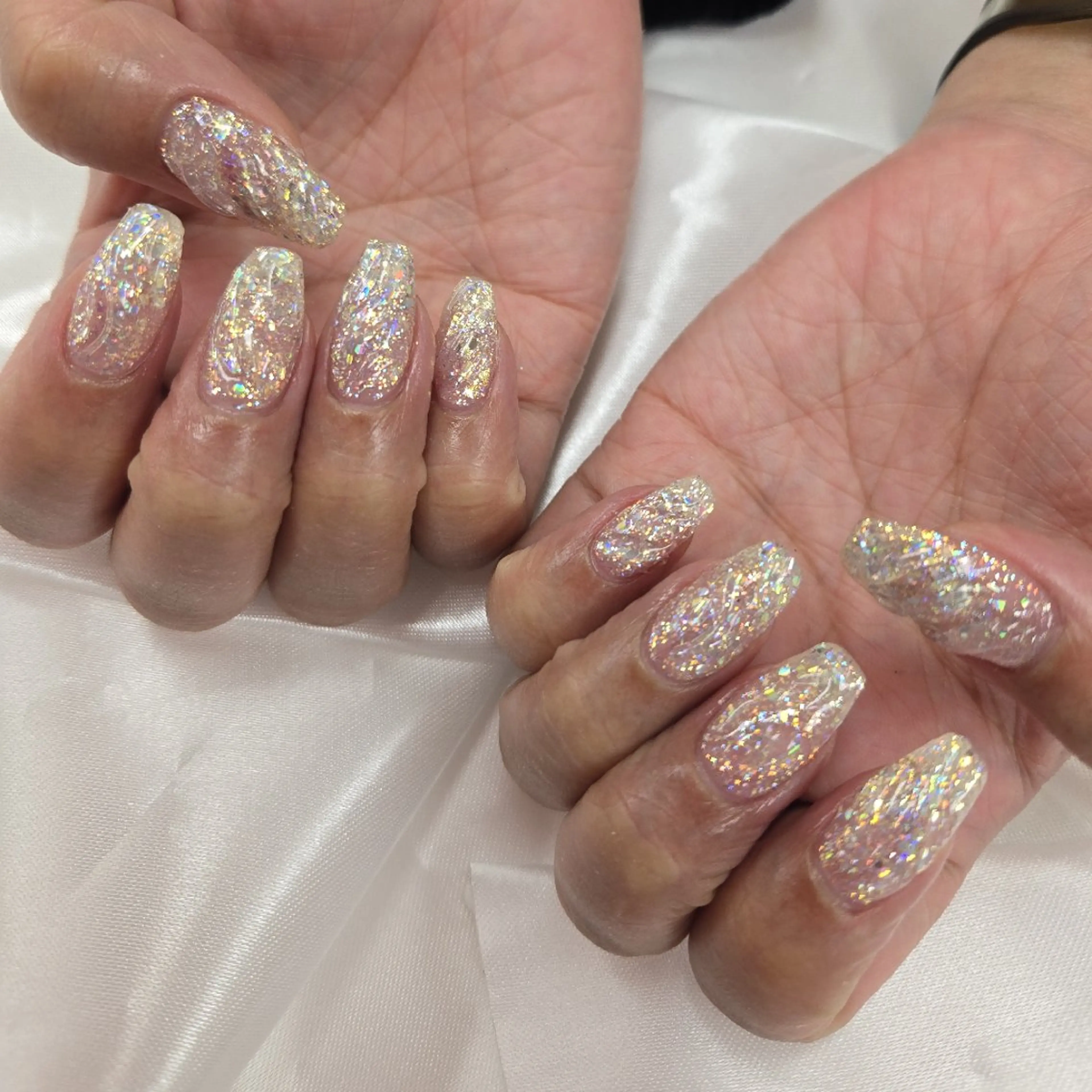 ネイル アートネイル オーロラネイル チークネイル ジェルネイル グラデーション ハンドネイル 河野ちえ (雑誌掲載サロン)のネイルデザイン