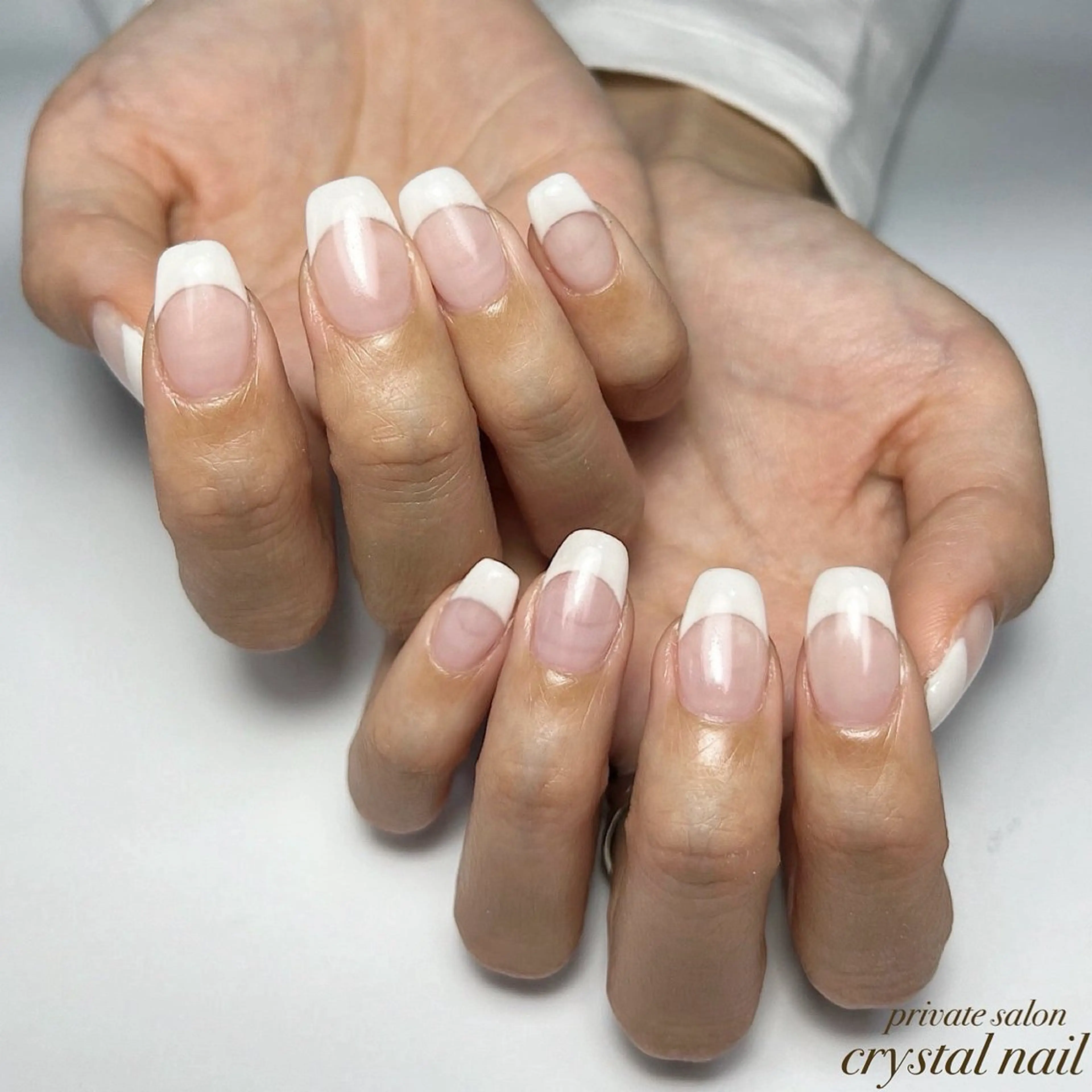 ネイル フレンチネイル Crystal Nailのネイルデザイン