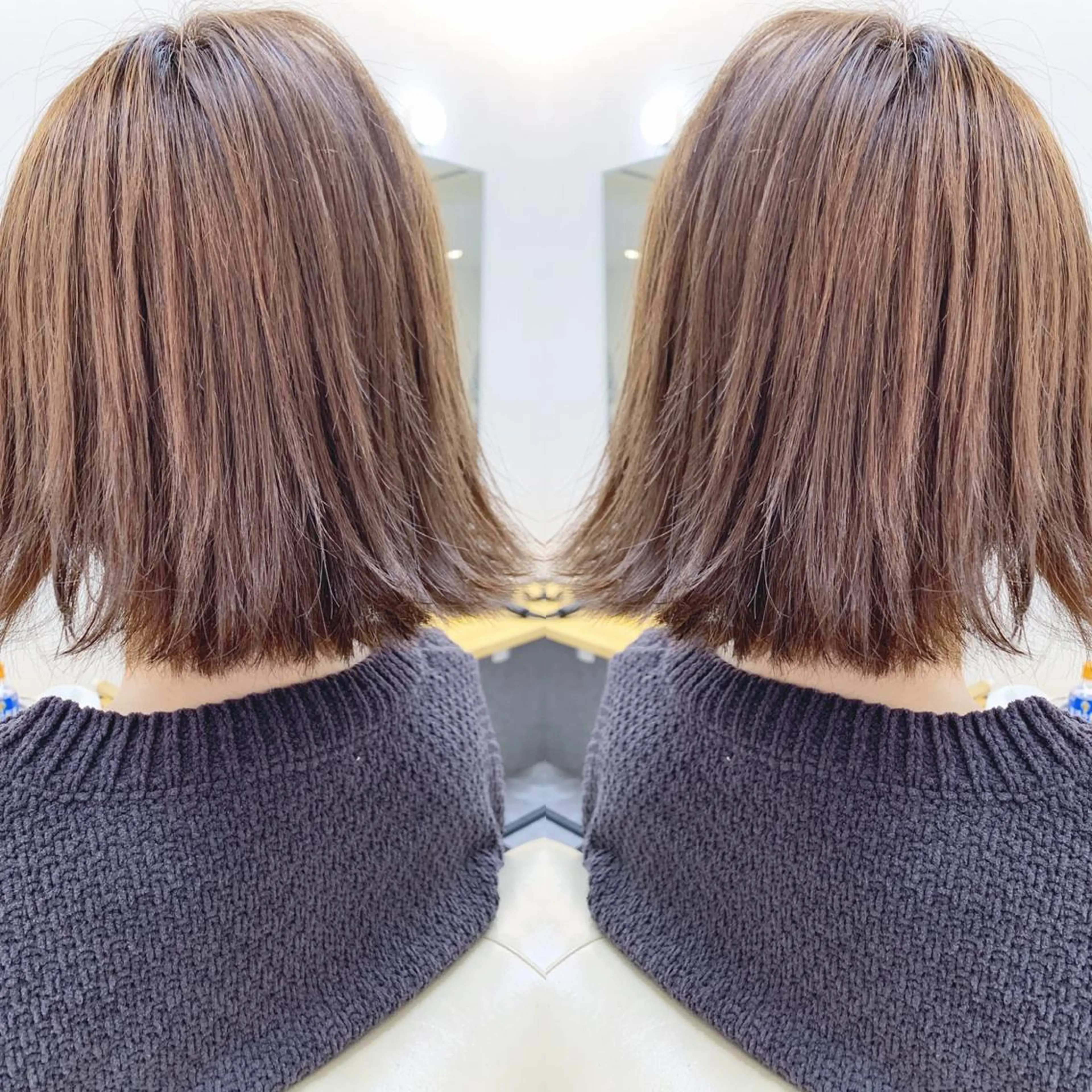 ショート ボブ 外ハネヘア カット トリートメント H所属・H (エイチ) 烏丸御池店のヘアスタイル