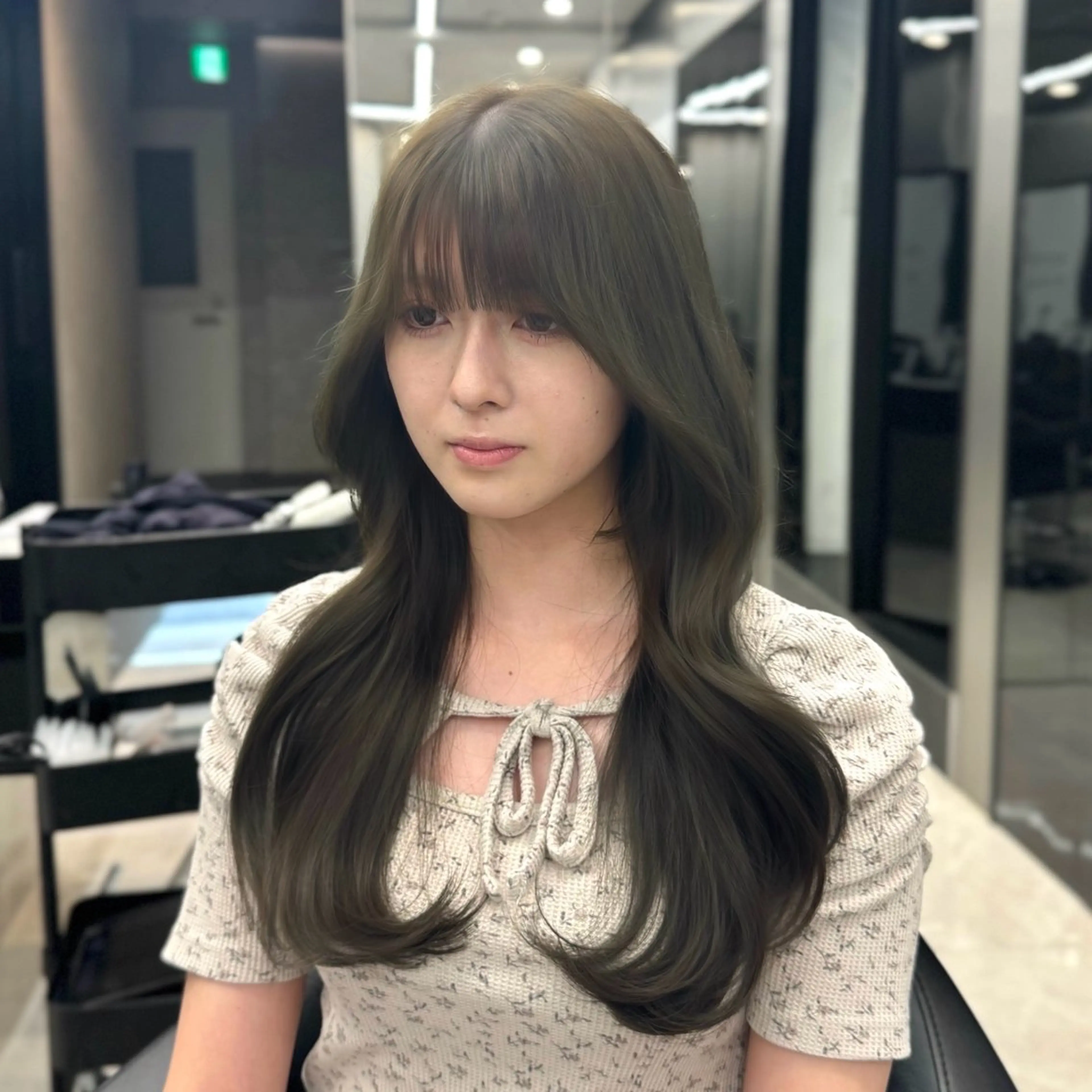 セミロング カラー カット トリートメント HARUKI MINATO Japan SENDAI所属・🌈【透明感・韓国 ヘア】がっきー🌈のヘアスタイル