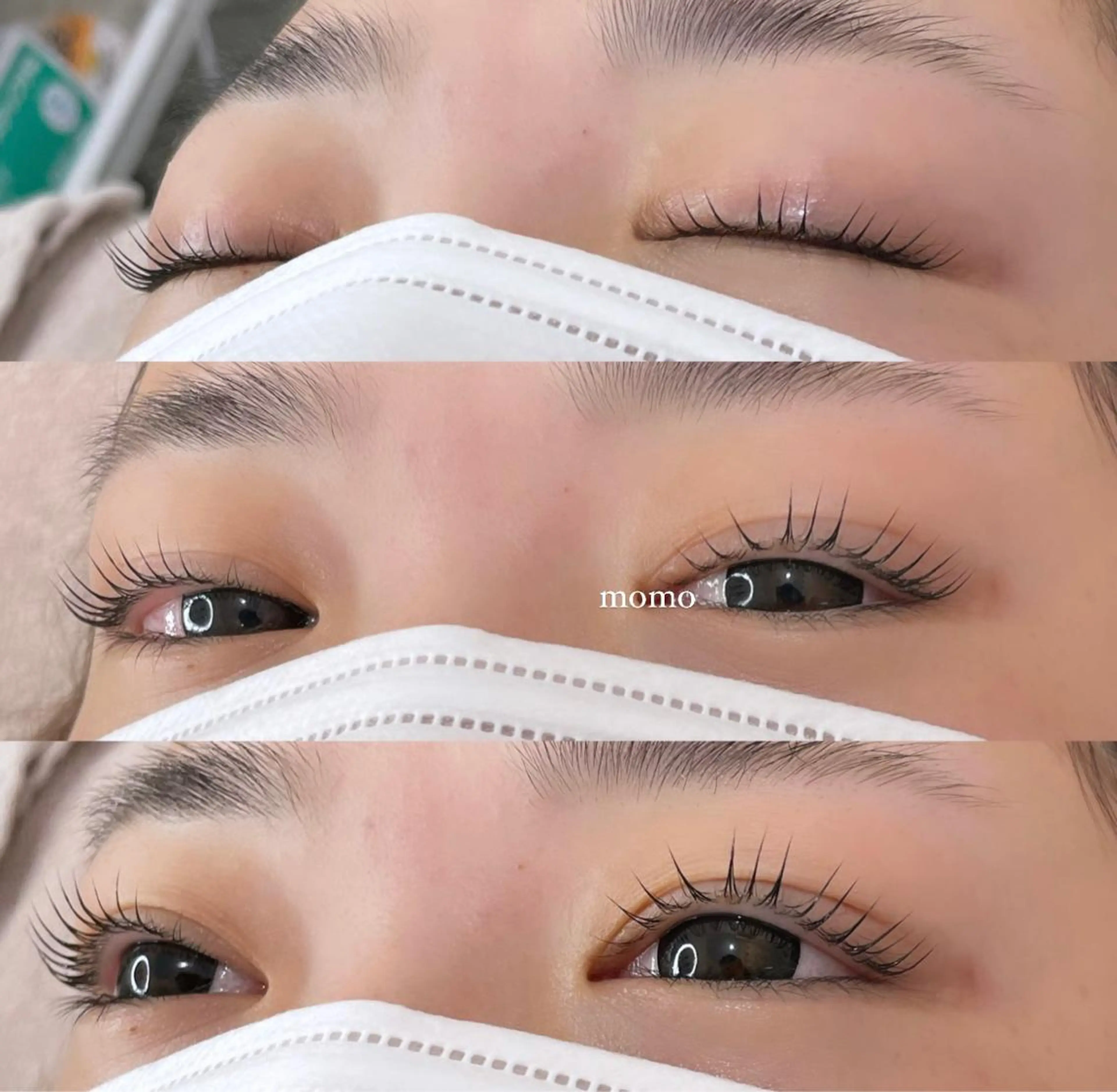 マツエク・マツパ パリジェンヌラッシュリフト SecretBelle梅田北店所属・eye/blow 梅田店momoのマツエク・マツパデザイン