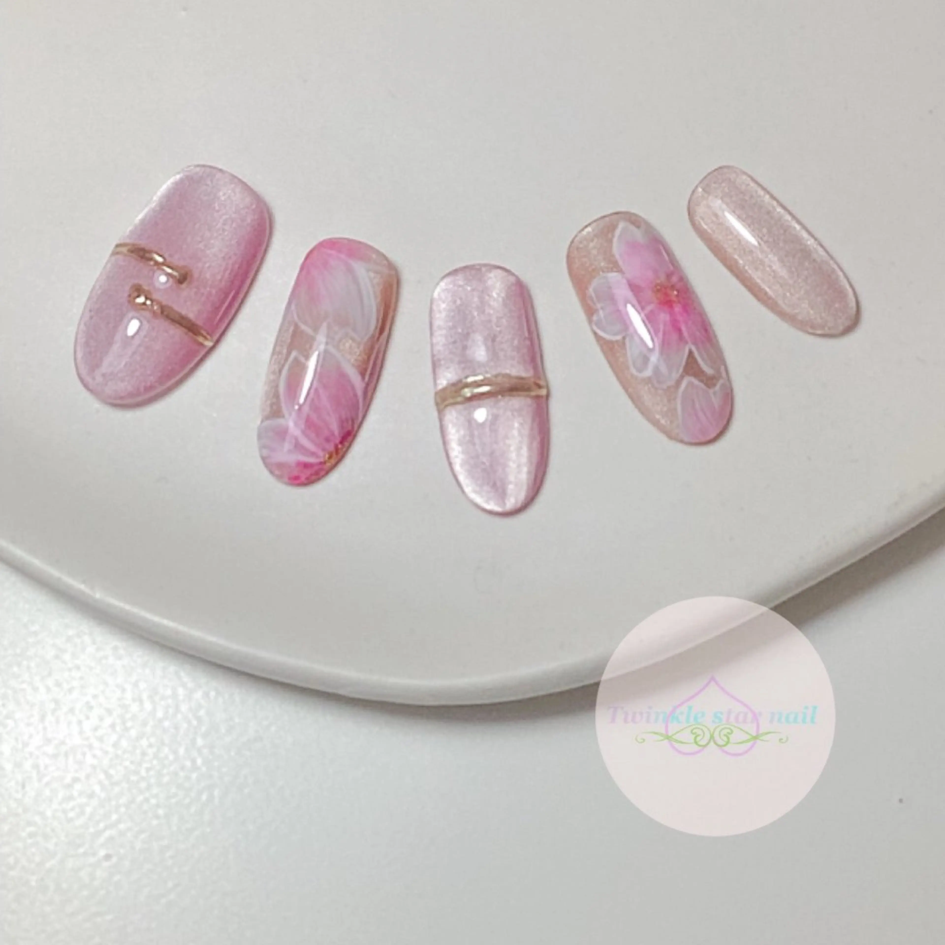 ネイル 春ネイル ハンドネイル Twinkle star nailのネイルデザイン