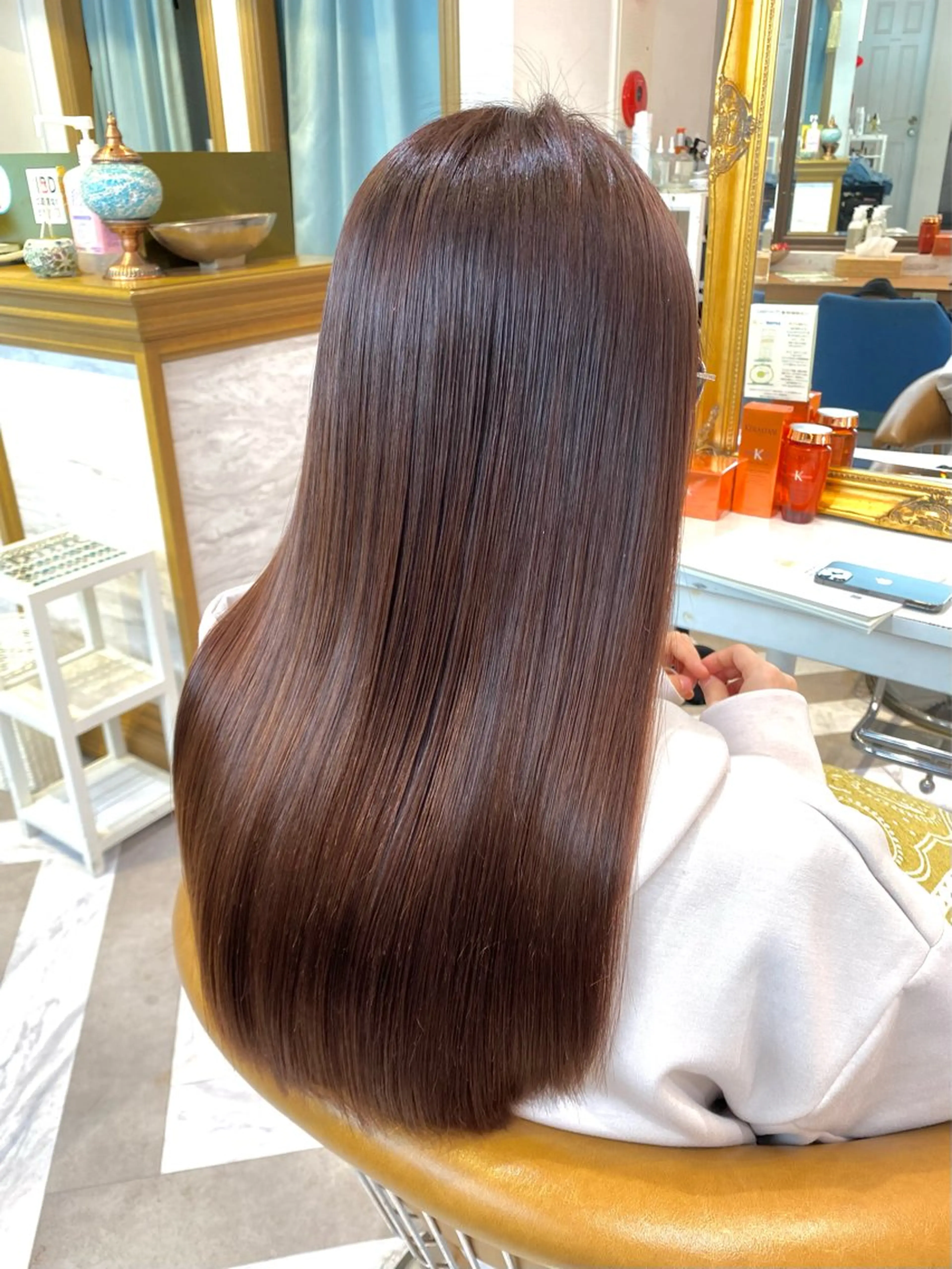 ロング カラー カット ヘアカラー トリートメント 韓国ヘア/レイヤー/ 髪質改善🫧西田のヘアスタイル