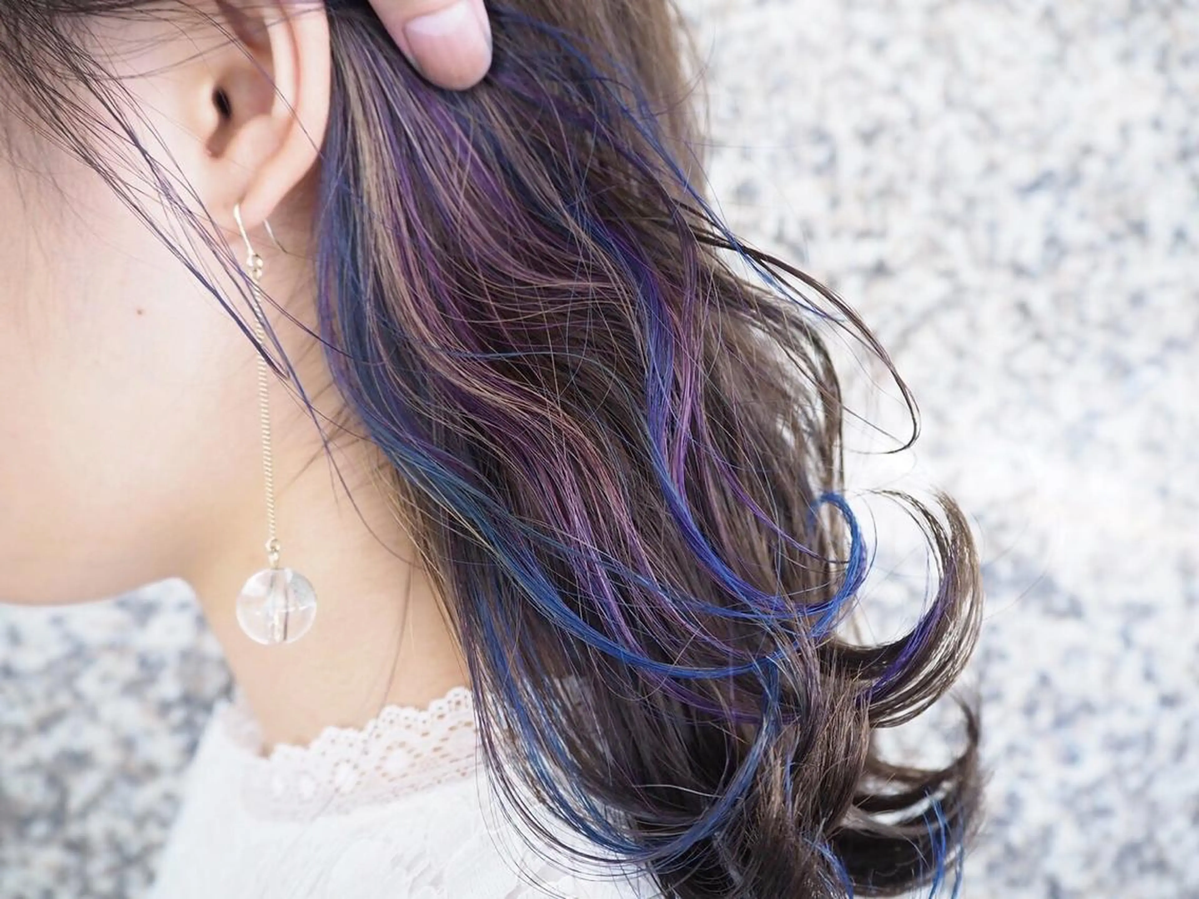 ミディアム カラー カット ヘアカラー トリートメント 菅村 勇亮のヘアスタイル