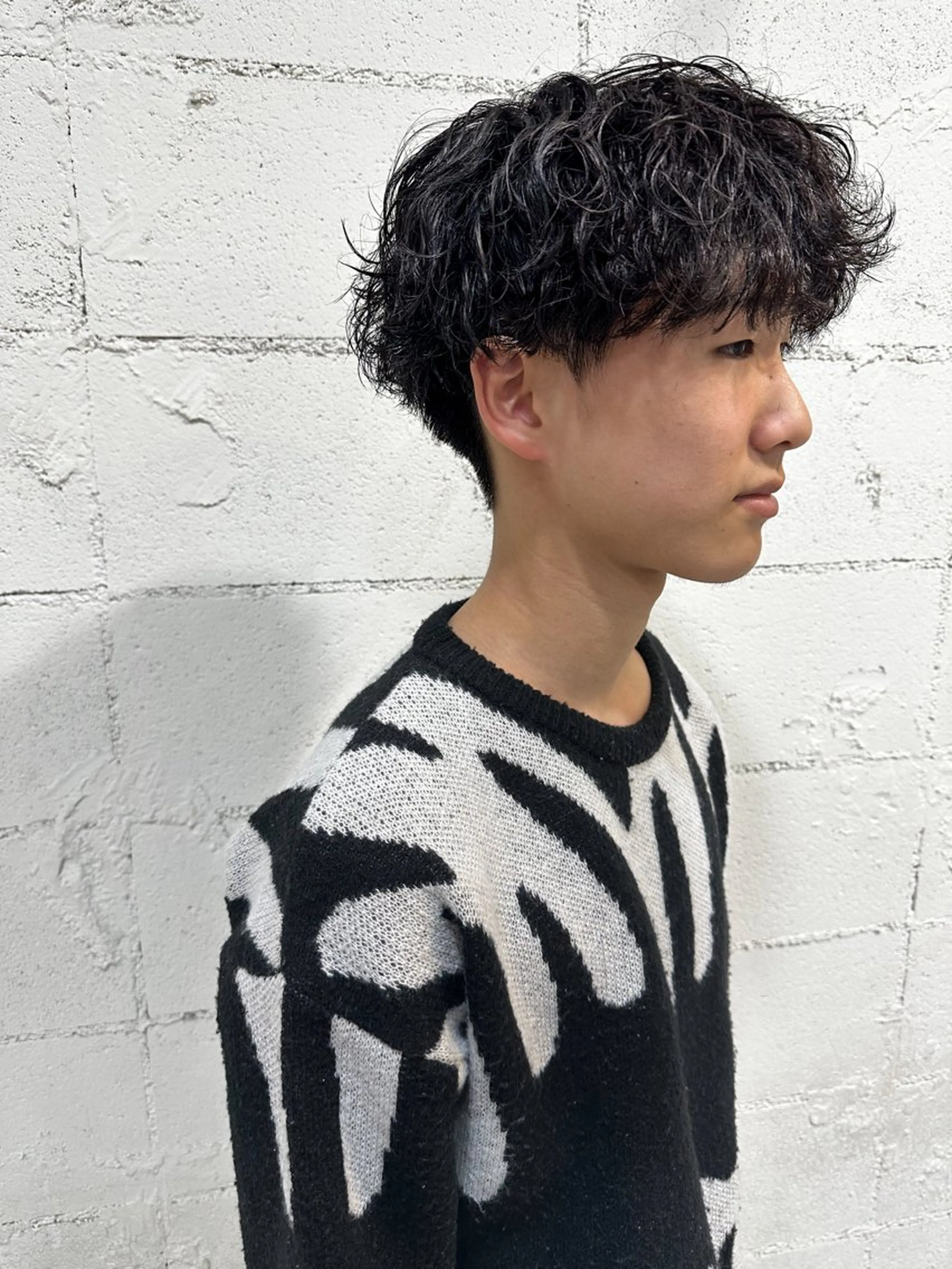 ショート パーマ メンズ カット パーマ トリートメント La.LAUREN所属・透明感カラー/ TETSUのヘアスタイル