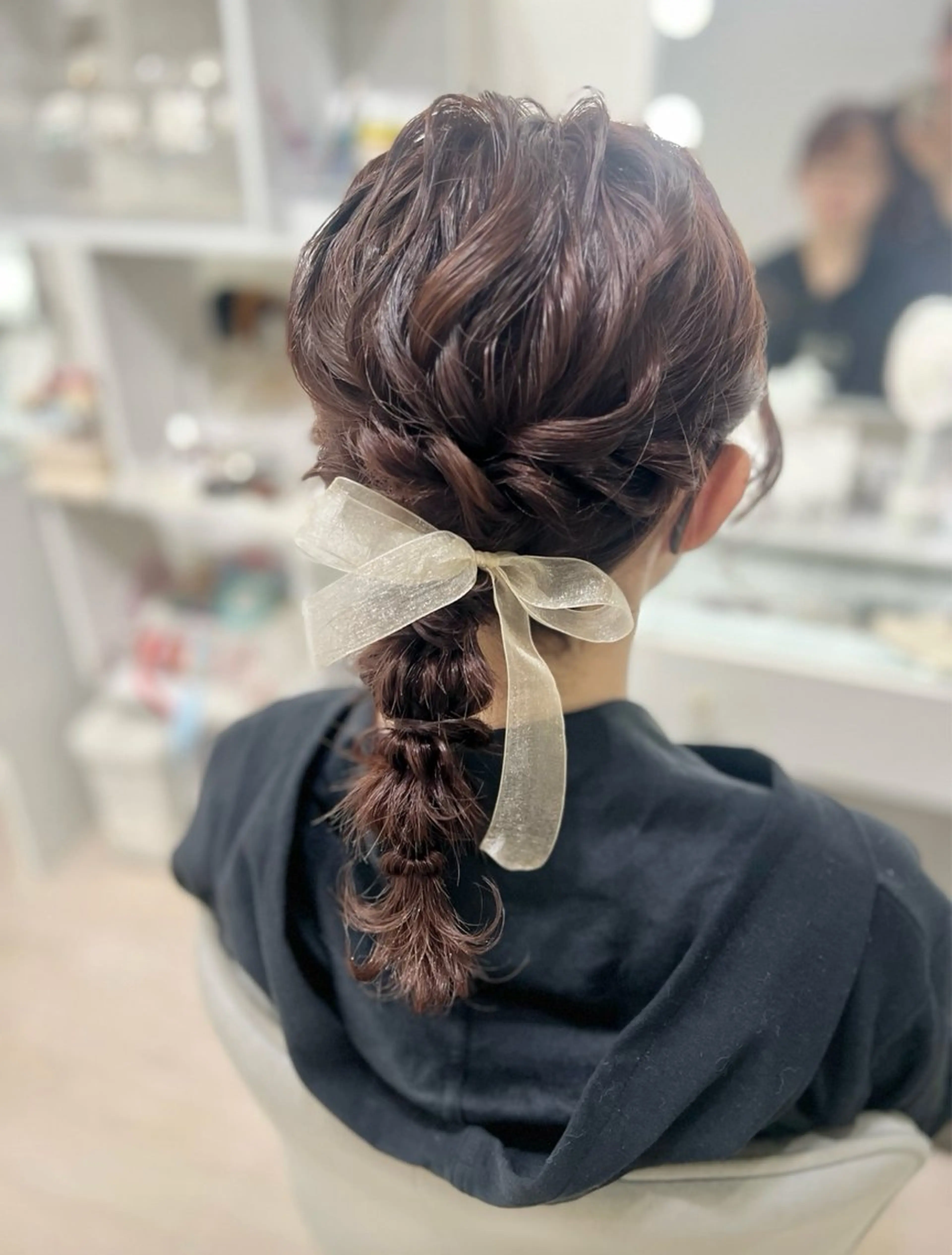 ミディアム ボブ ヘアセット ヘアセット/メイク 佐野 妃都美のヘアスタイル