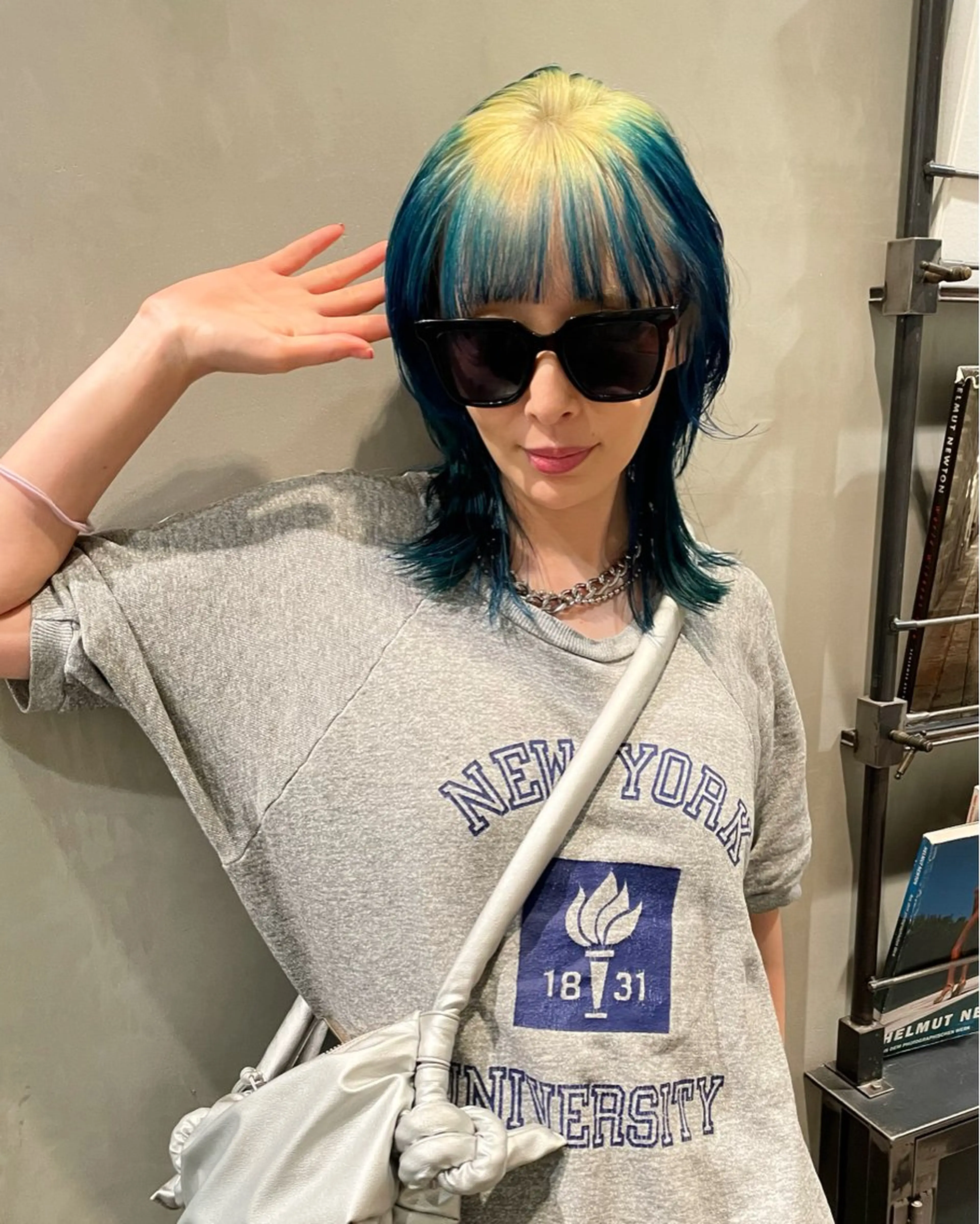ミディアム カラー ヘアカラー トリートメント 優 作のヘアスタイル