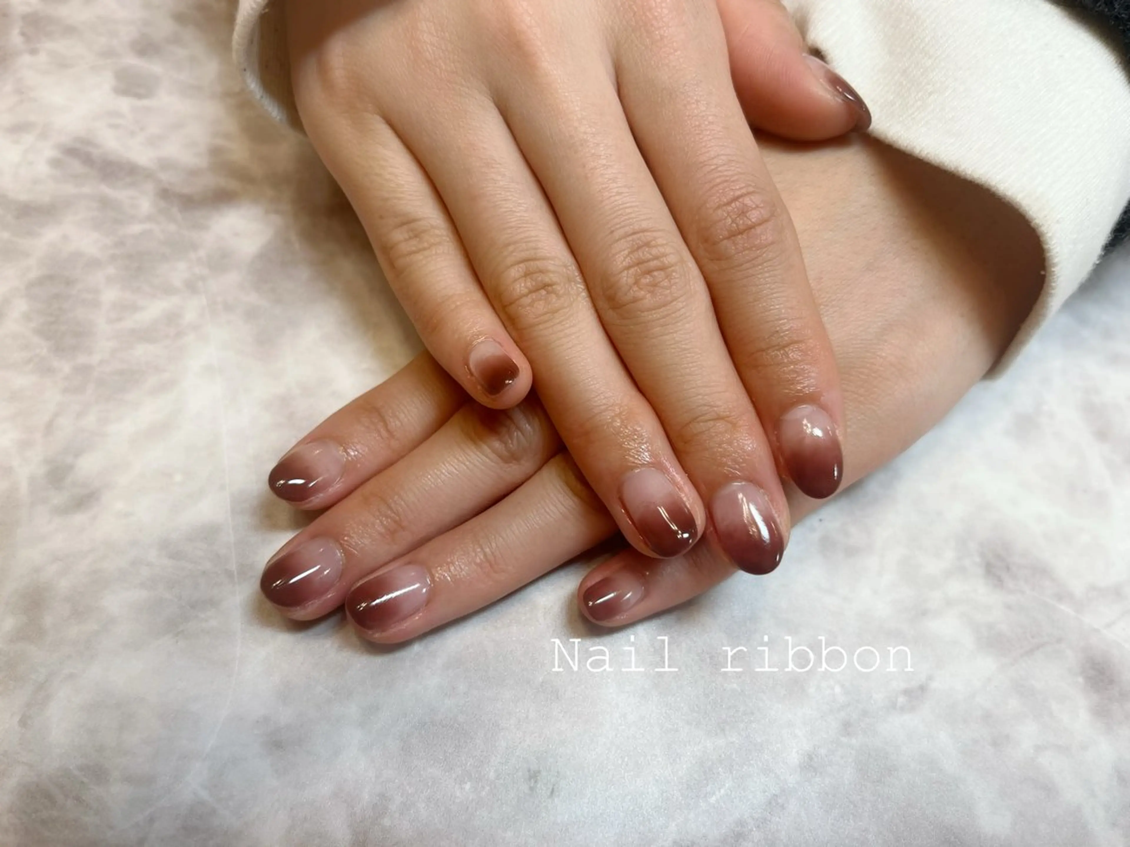 ネイル ネイルリボン 笠井のネイルデザイン