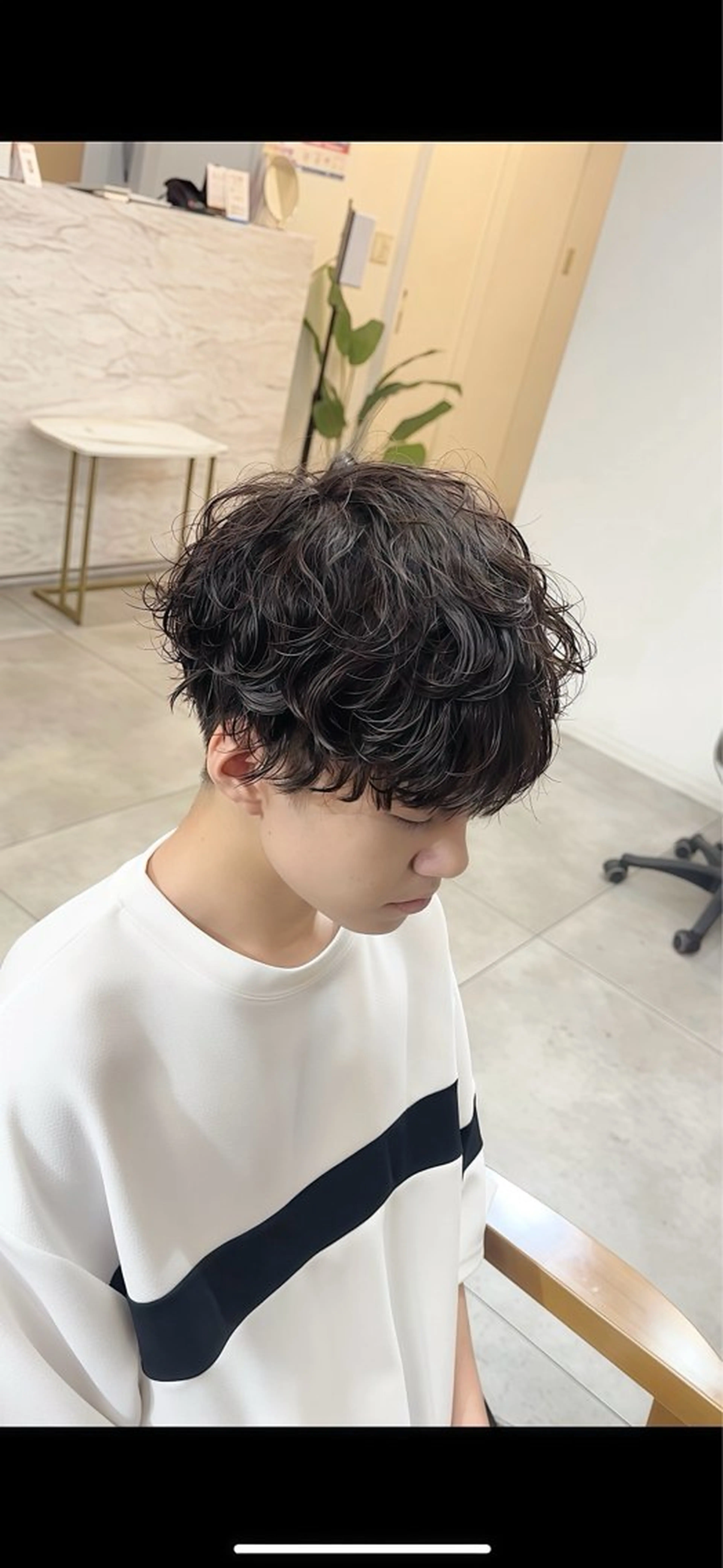 メンズ メンズパーマ 波巻きパーマ カット パーマ メンズパーマ/新宿/ サイカショウイチのヘアスタイル