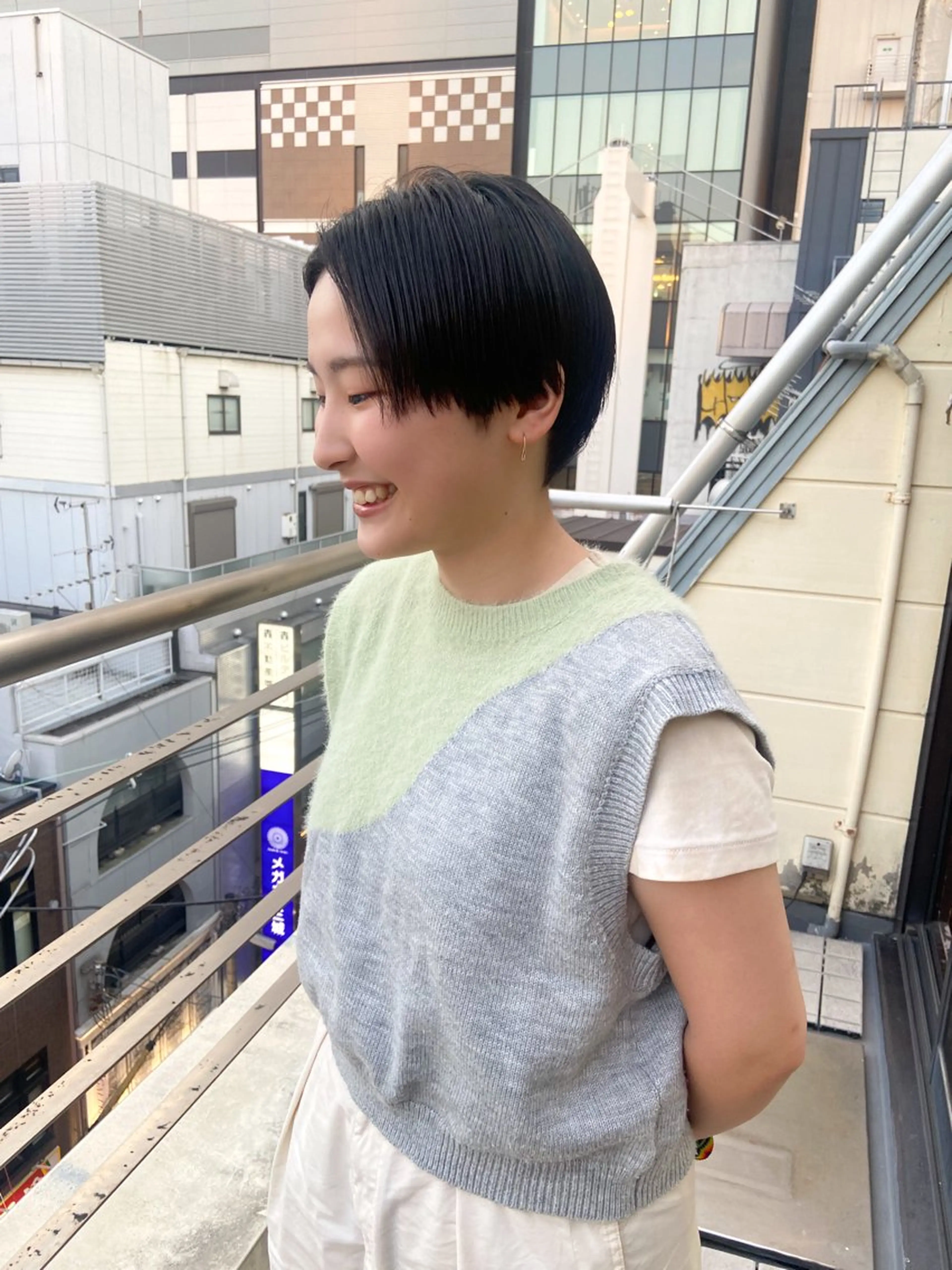 ショート ショートボブ ハンサムショート ボブ ショートヘア ワイドバング memoto東三国店 🌼RENA🌼のマツエク・マツパデザイン