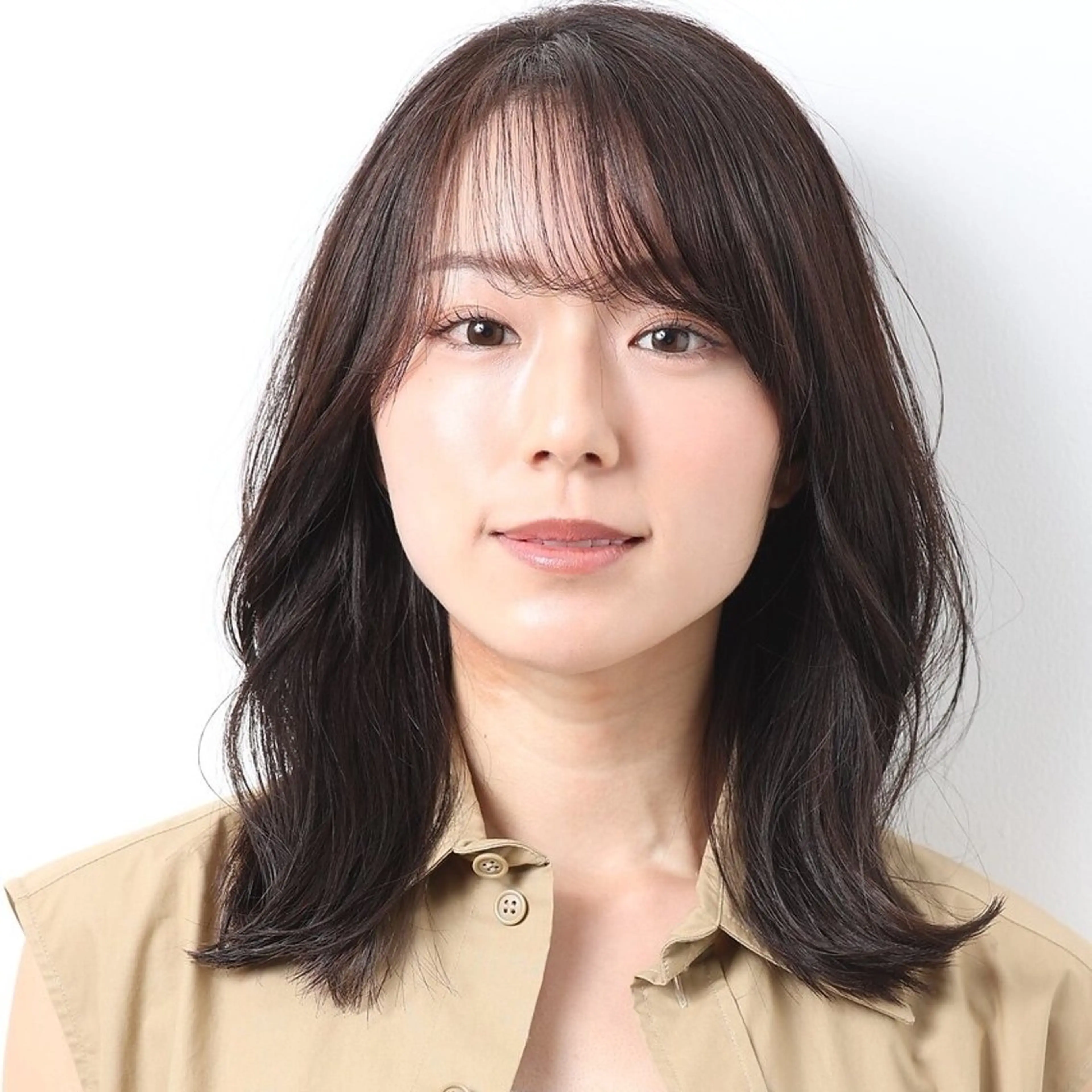 ミディアム カラー くびれヘア 小顔カット カット ヘアカラー トリートメント 自由が丘×似合わせ ディレクター枦山大将のヘアスタイル