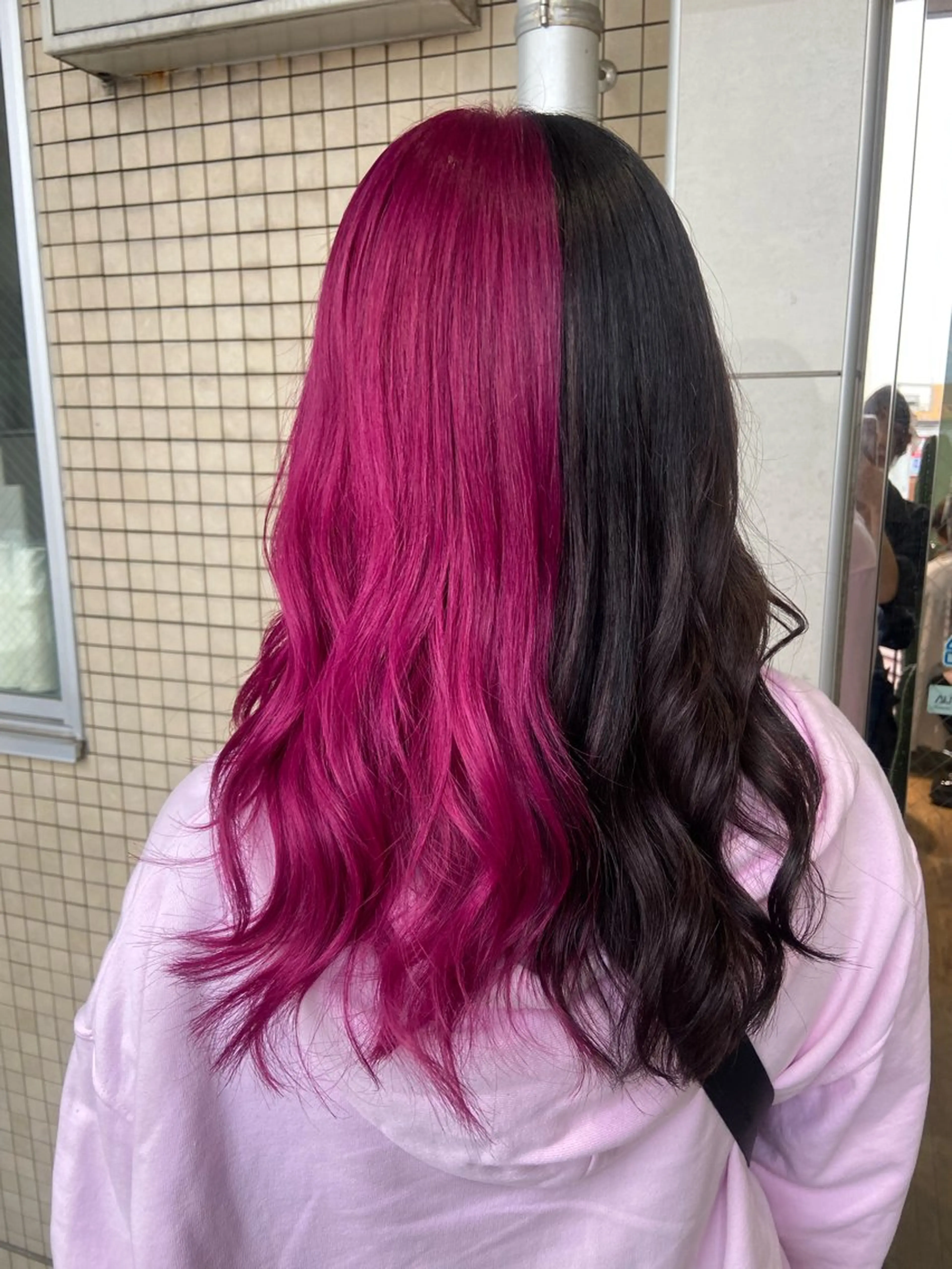 セミロング カラー ヘアカラー トリートメント 🧸プルエクステ❤︎ ネイルKAO🧸のヘアスタイル