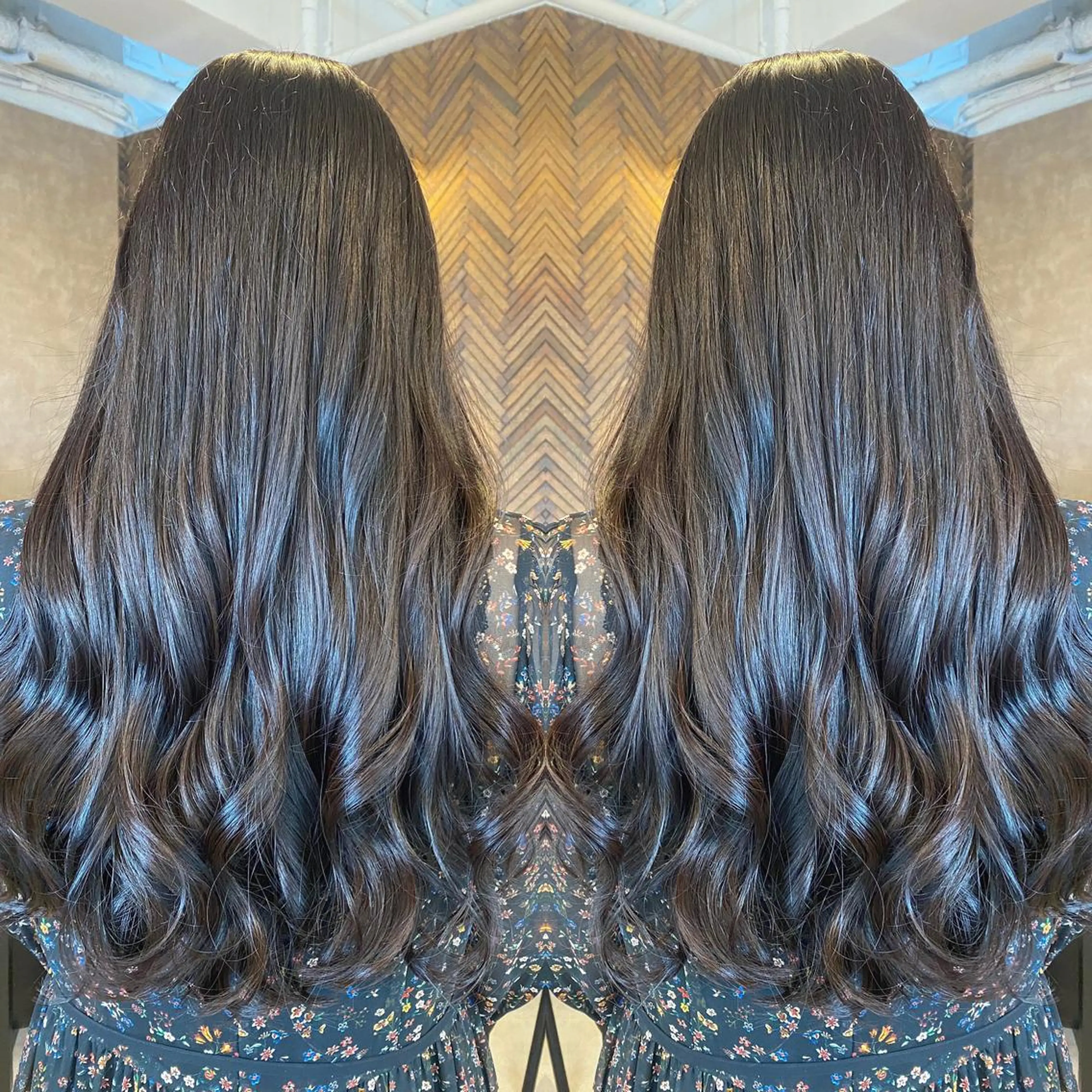 ロング カラー カット トリートメント tocca 💜石田愛結💜のヘアスタイル