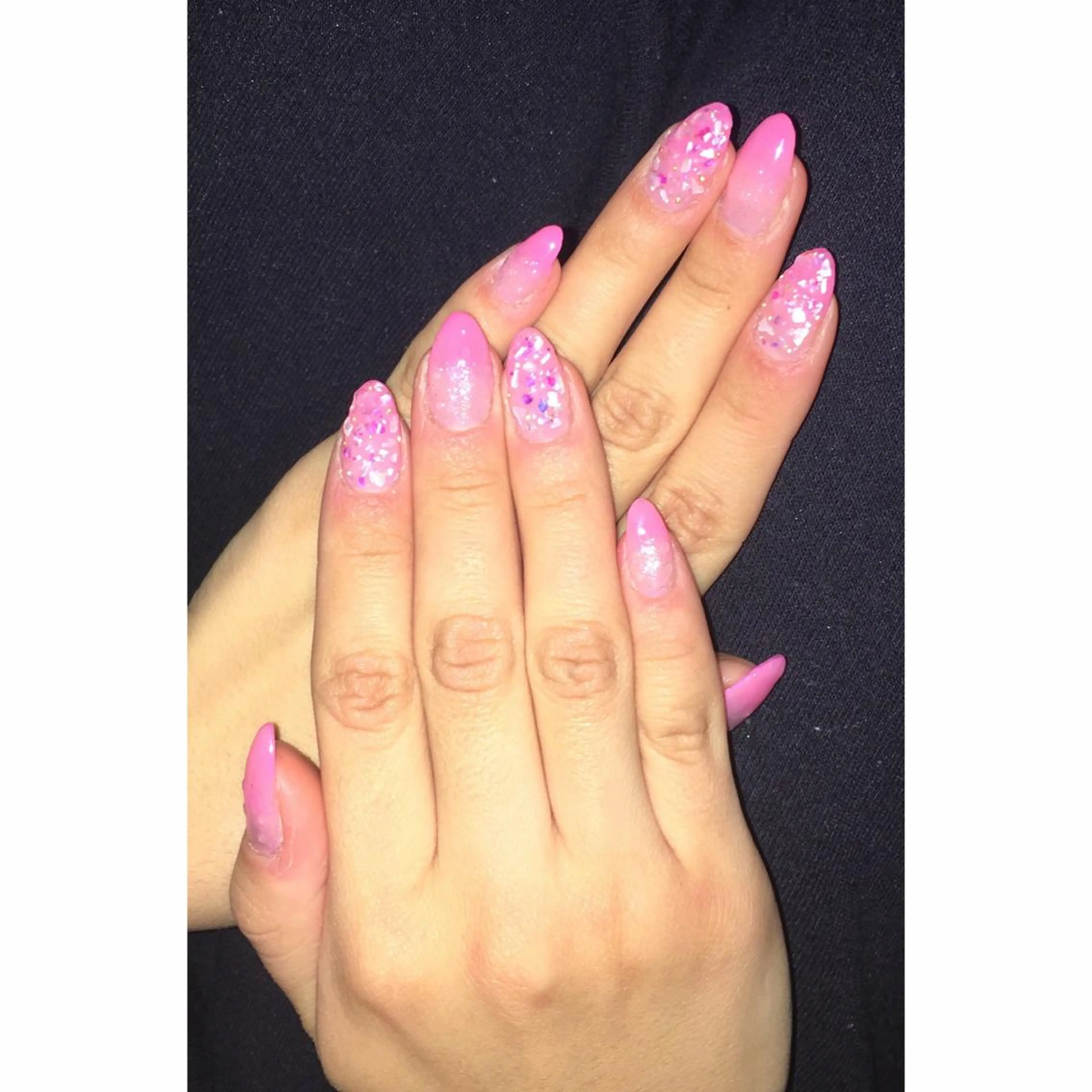 セミロング カラー 宮本 百合子のネイルデザイン