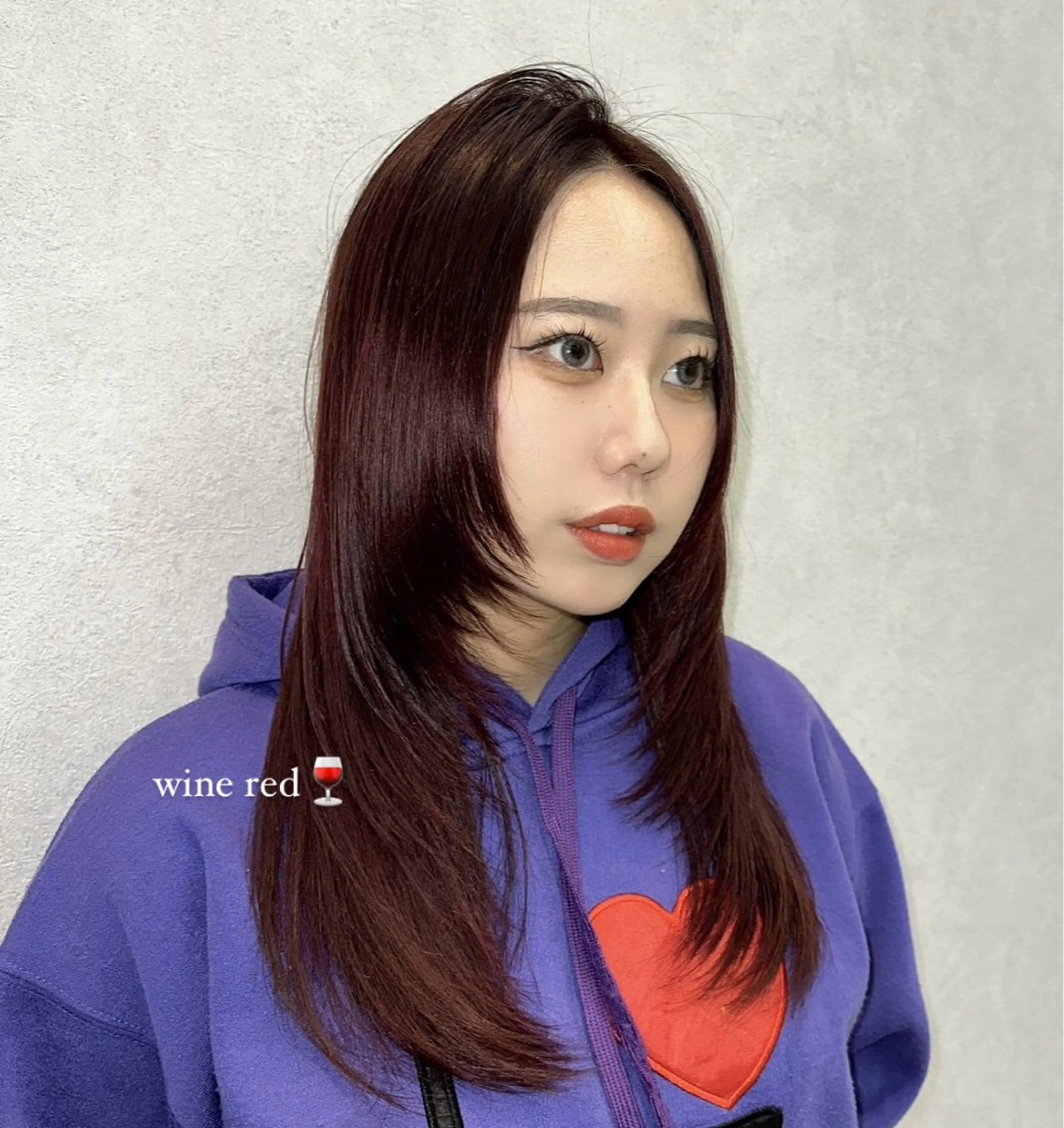 セミロング レイヤーカット ワンホンレイヤー 🇰🇷POCKET 宇根 幸恵🎀のヘアスタイル