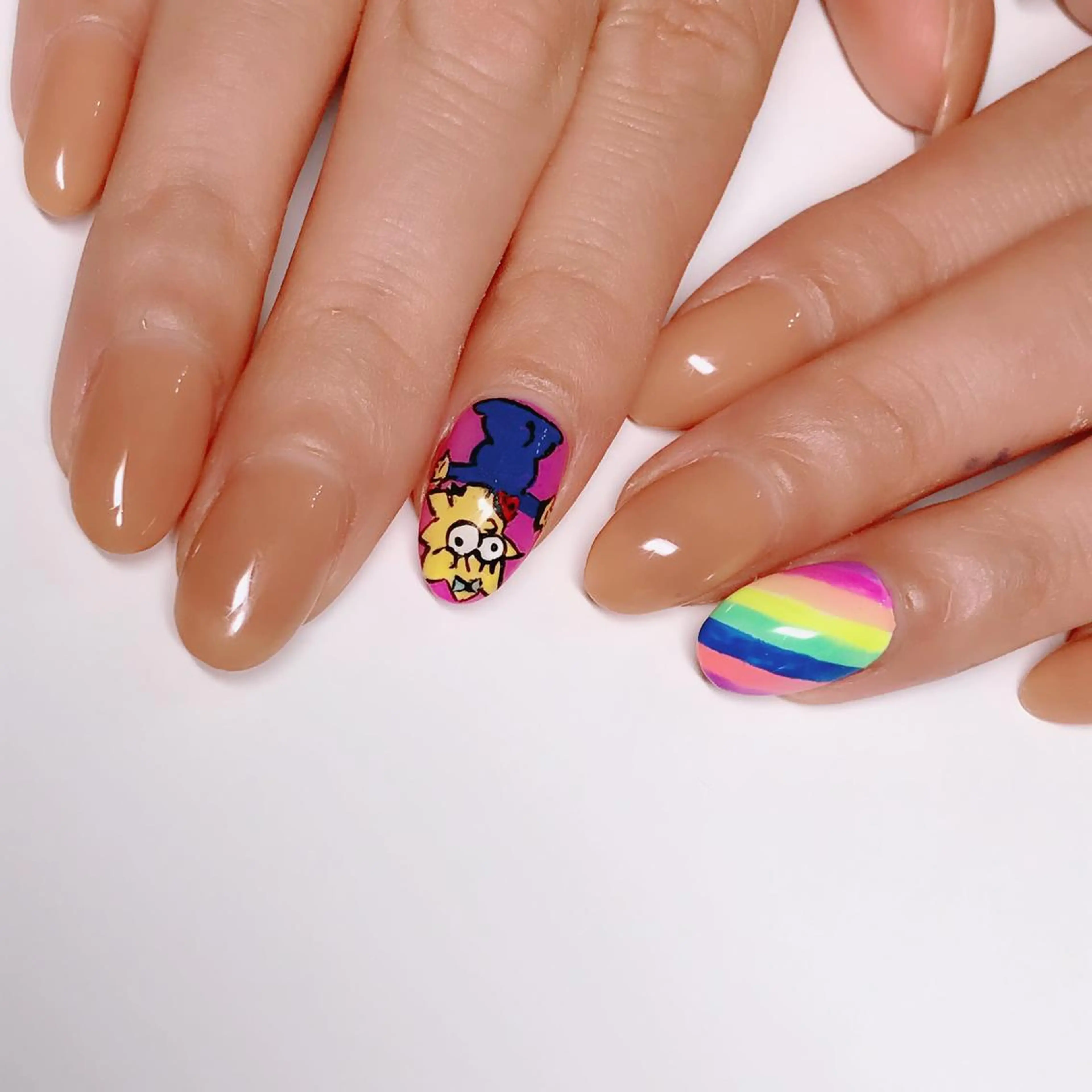 ネイル アートネイル 《カメレオン》 西田美輝のヘアスタイル