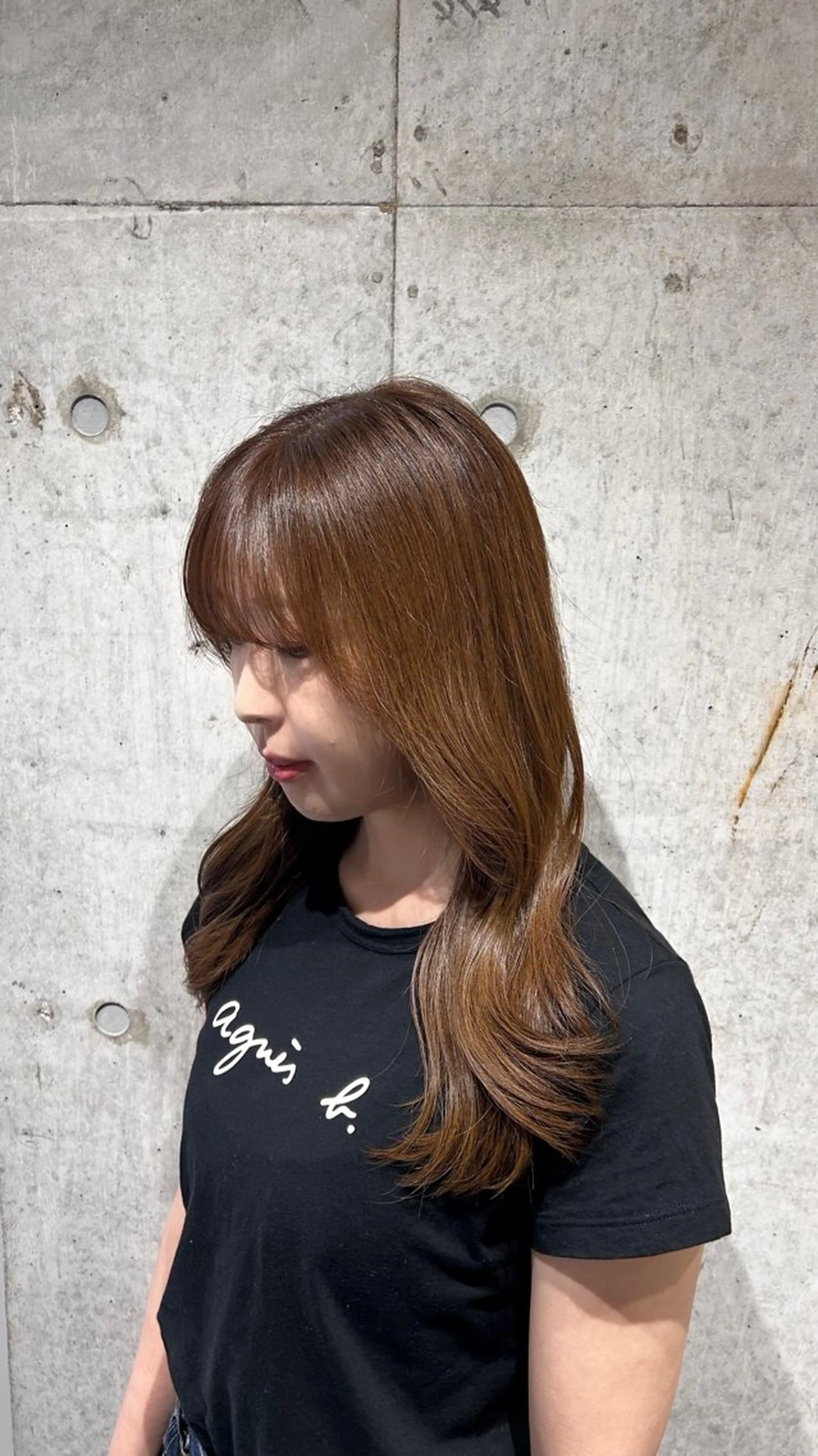 セミロング カット ヘアカラー トリートメント RUKA🩰透明感 寒色カラー/レイヤーのヘアスタイル