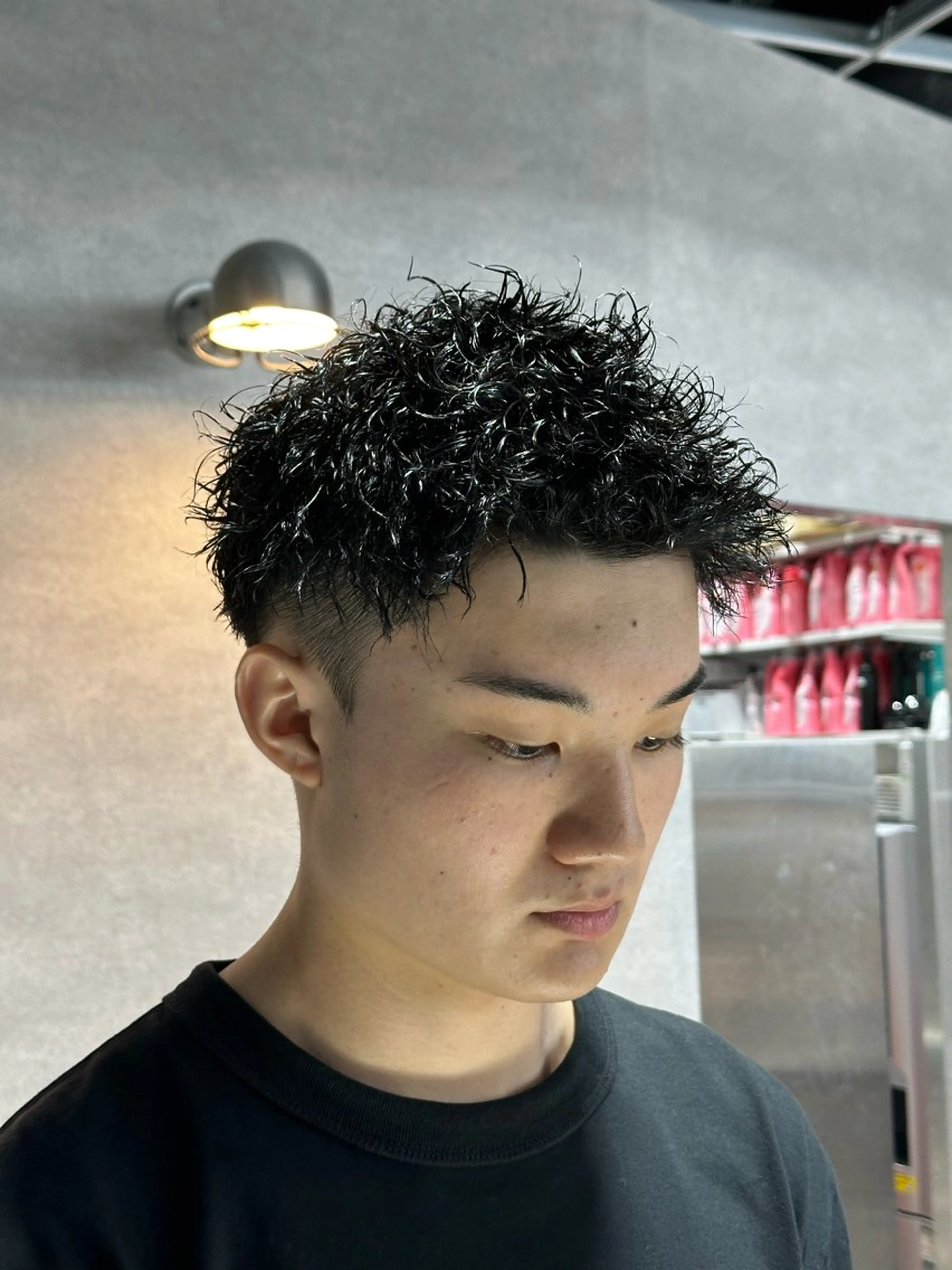 ショート パーマ メンズ ショートヘア カット パーマ 【メンズ特化】 サエキカズマのヘアスタイル