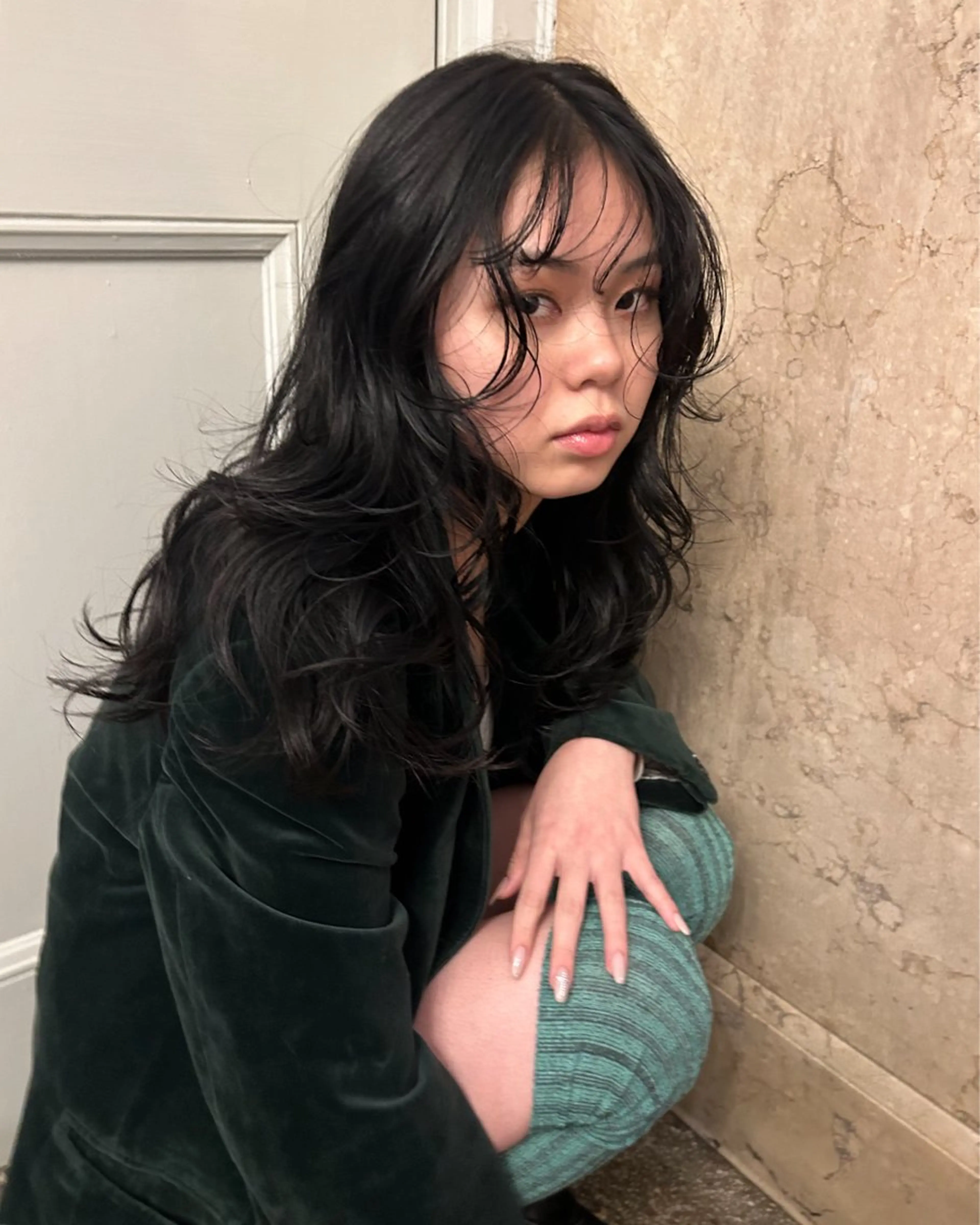 セミロング カラー カット hen所属・心斎橋/レイヤー/ ブリーチ/モエのヘアスタイル