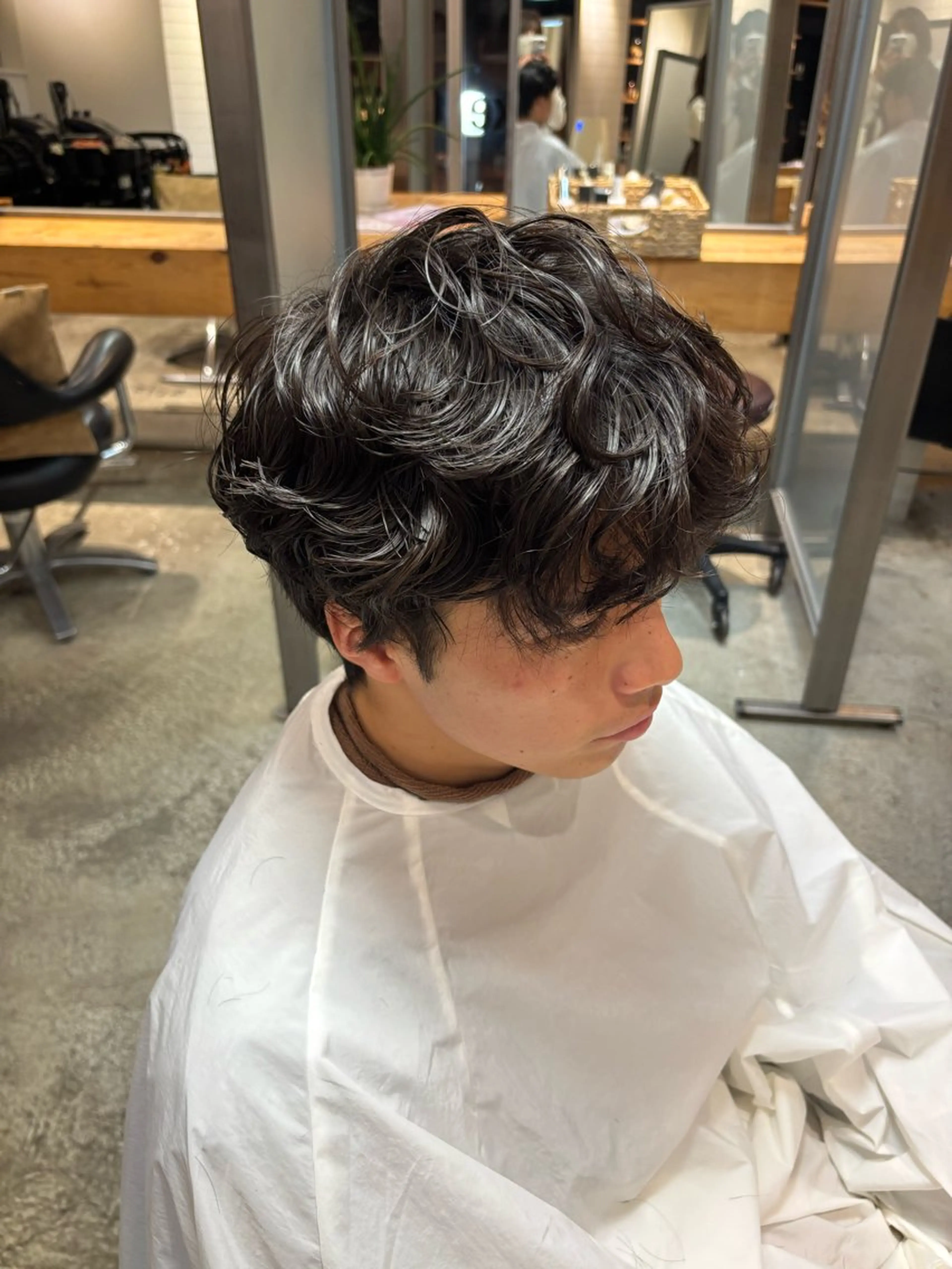 パーマ メンズ カット パーマ 辻 愛麗のヘアスタイル