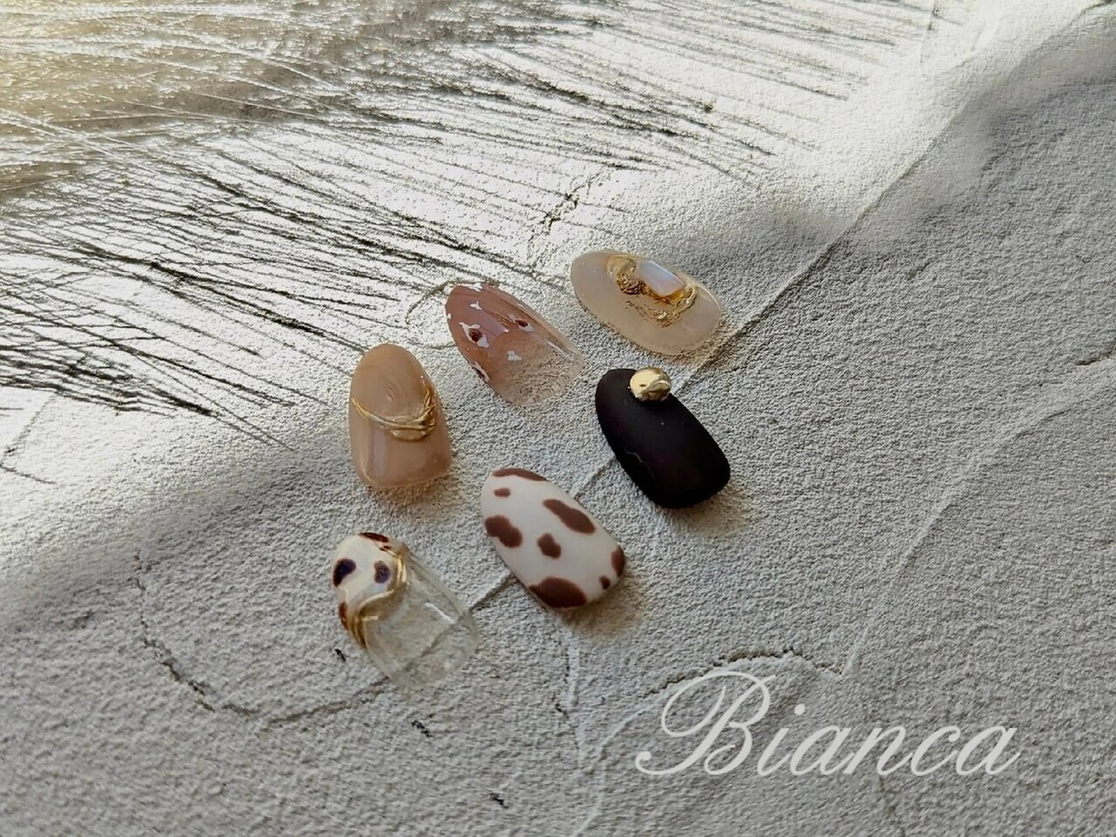 ショート ハンドネイル Bianca 溝の口 ASANOのネイルデザイン