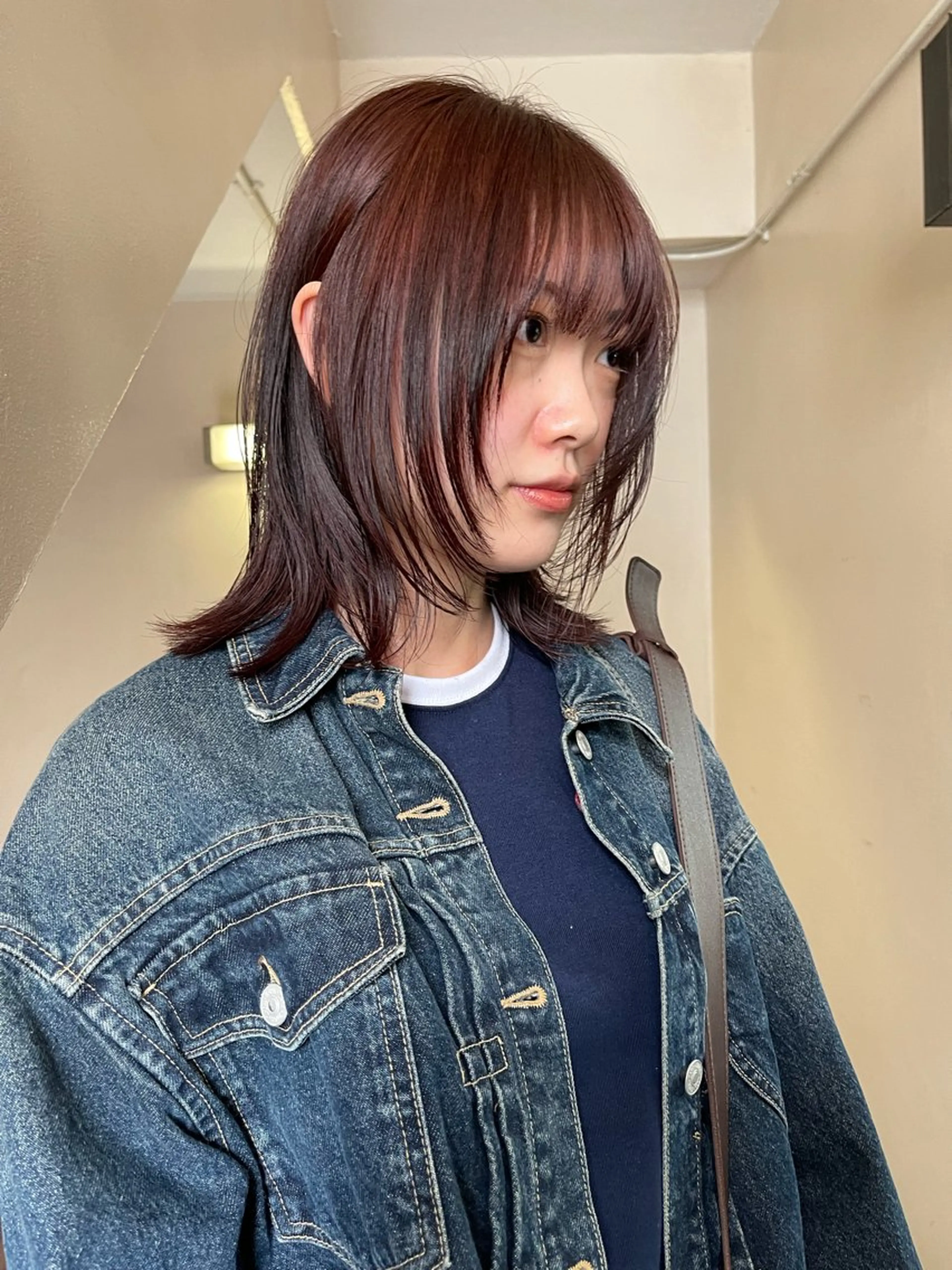 ミディアム カラー カット ヘアカラー トリートメント ヘアセット レイヤー/ハイトーン /ブリーチ/安部佑哉のヘアスタイル