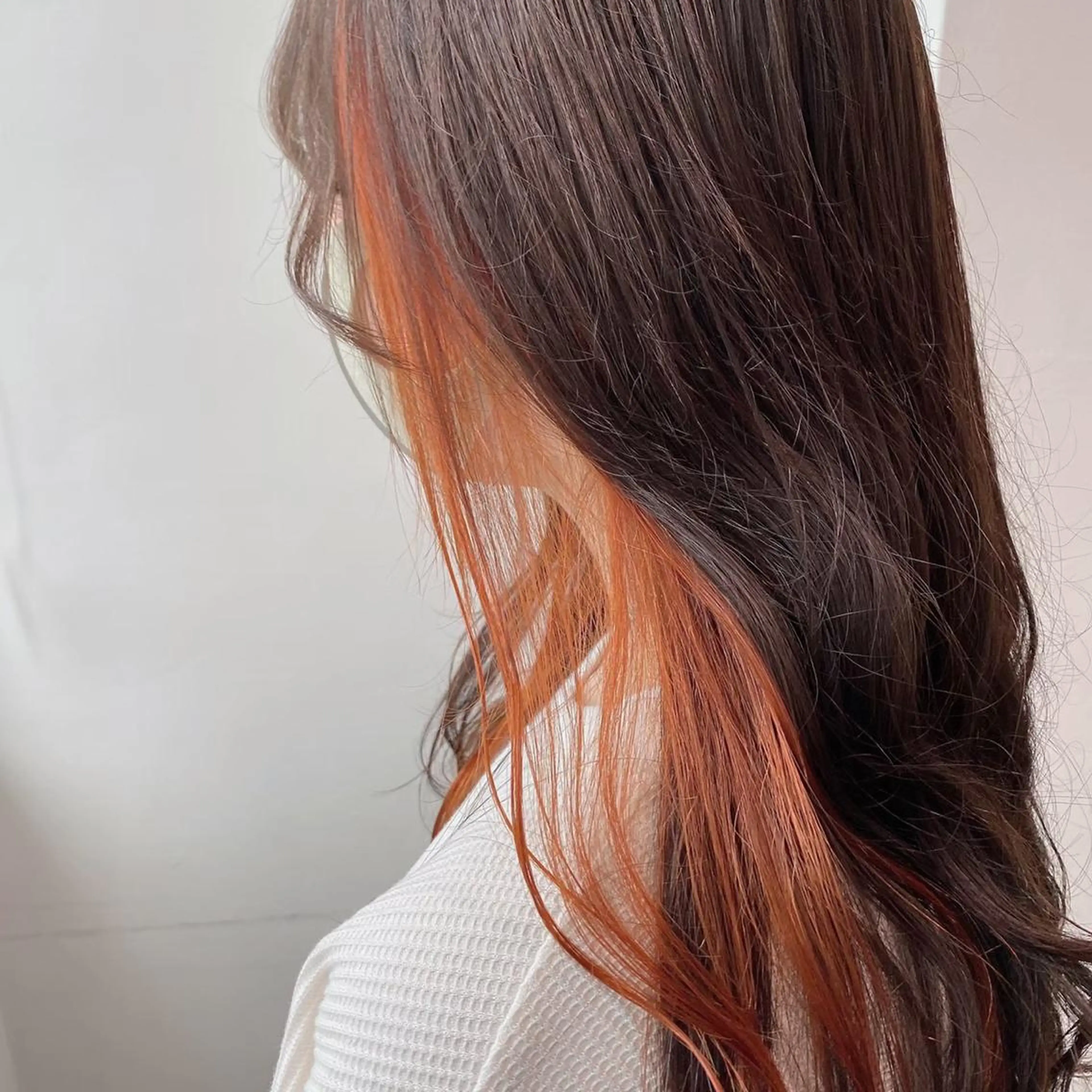セミロング ヘアカラー トリートメント ヘッドスパ ヘアセット 大人っぽ上品🤍韓国 レイヤー🤍ふうがのヘアスタイル