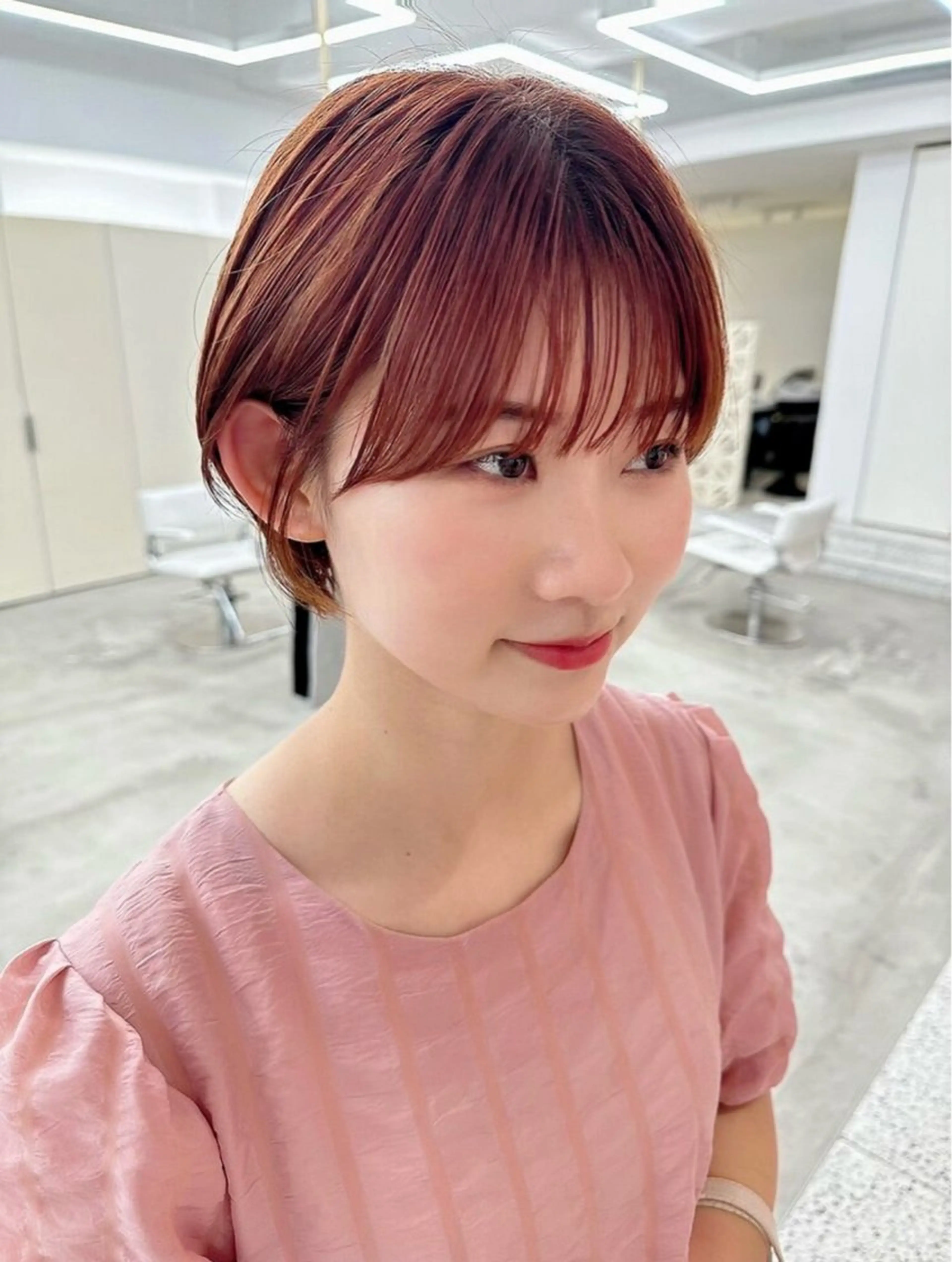 ショート カット ヘアカラー トリートメント noe tton所属・あゆな/名古屋/ ボブ/透明感カラーのヘアスタイル