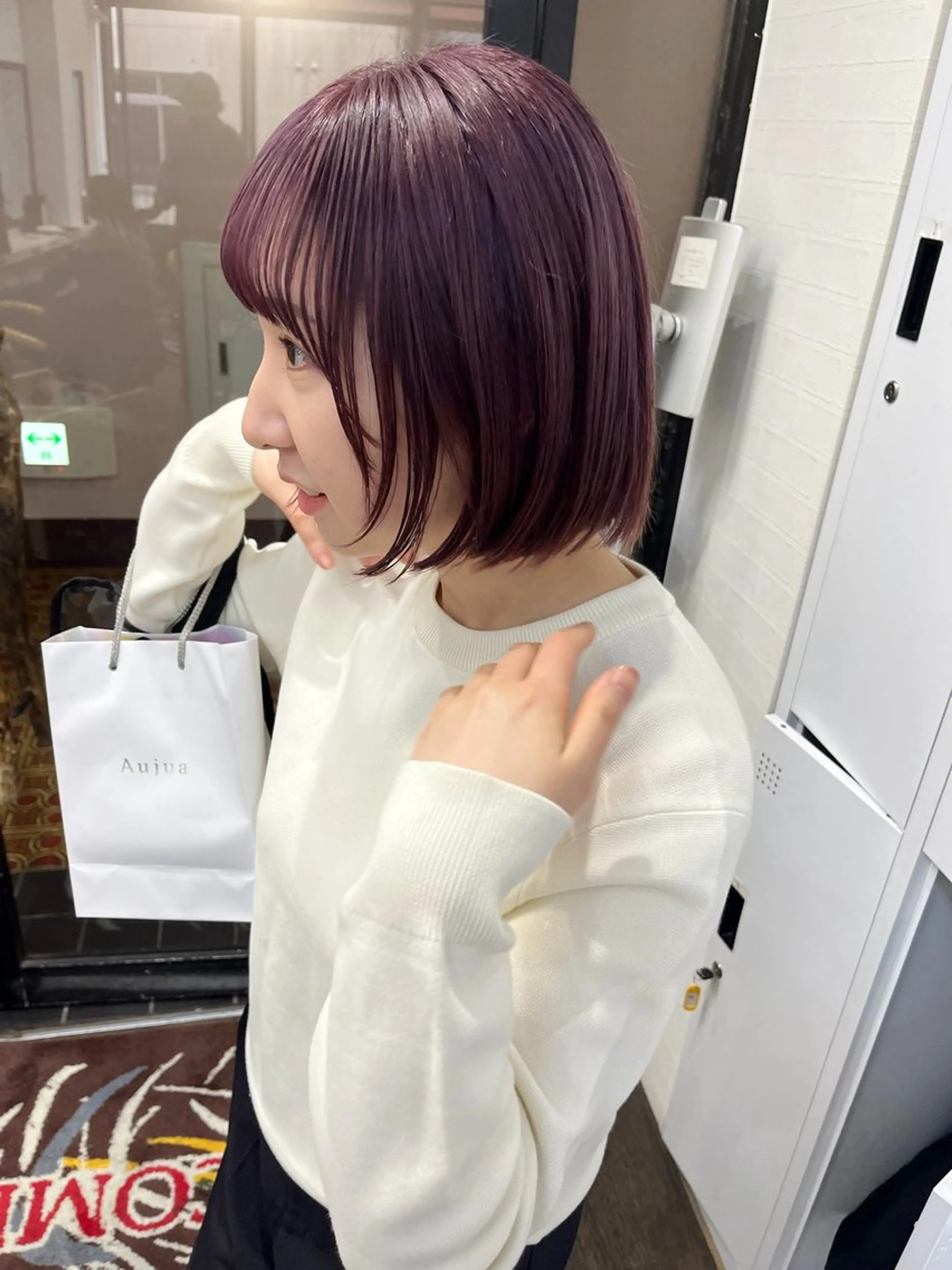 ショート カラー Yui. レイヤー／パーマのヘアスタイル
